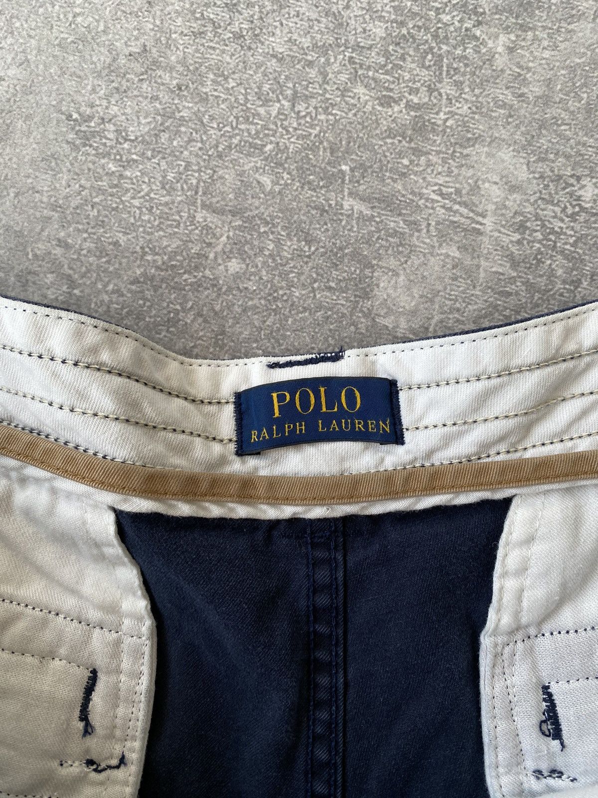 Polo Ralph Lauren × Vintage Polo Ralph Lauren Cargo Shorts Pockets Distressed Size US 36 / EU 52 - 5 Thumbnail