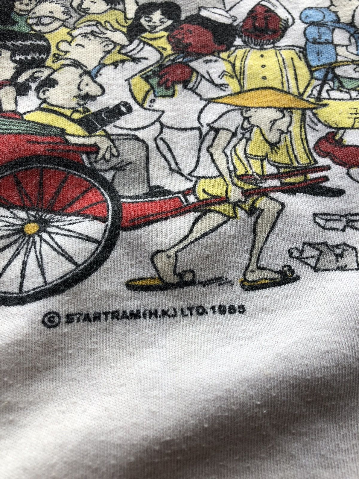 Band Tees I SURVIVED HONG KONG DIM SUM SINGLE STITCH T-SHIRT 90s Size US L / EU 52-54 / 3 - 4 Thumbnail