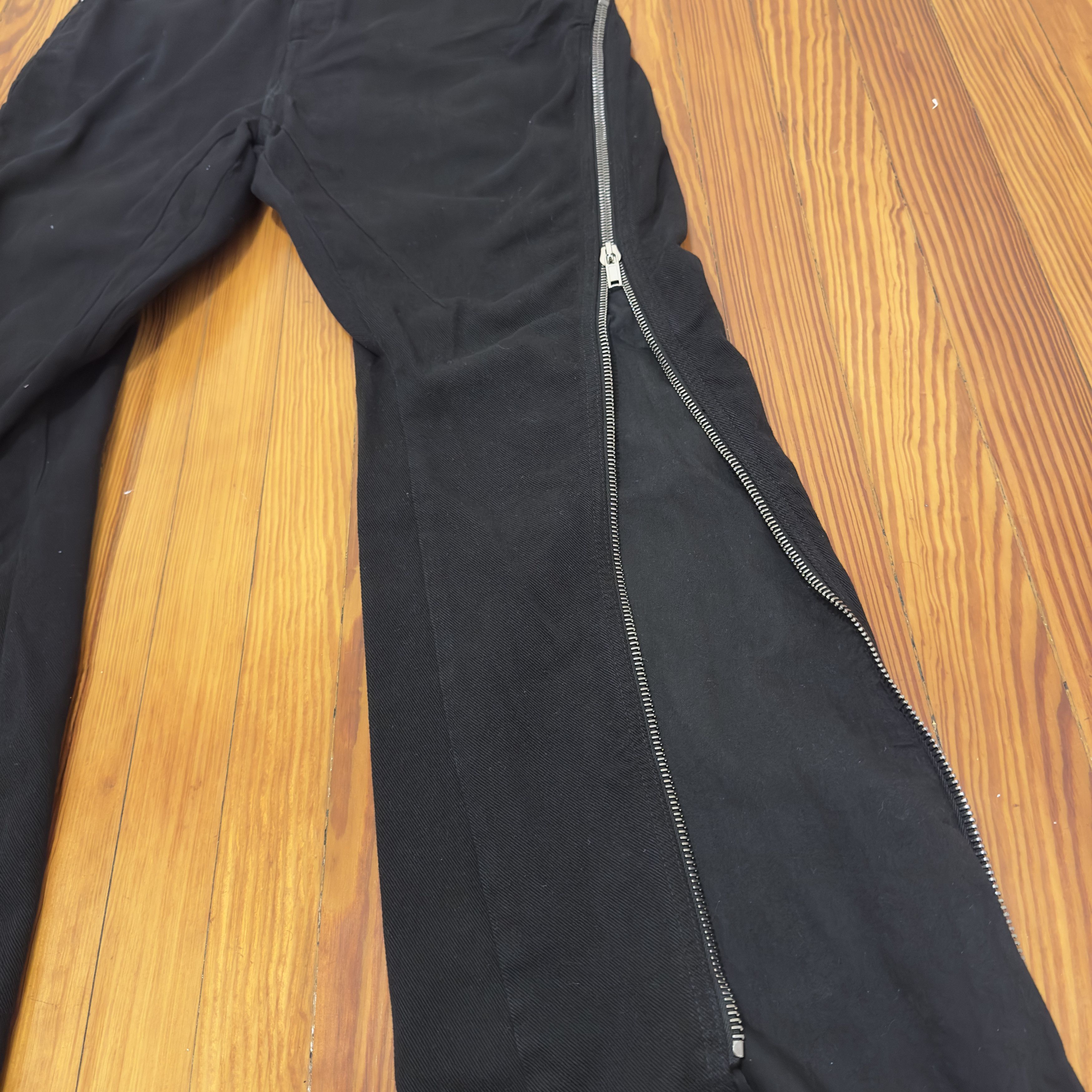 Rick Owens RICK OWENS ZIP-DETAIL FLARED TROUSERS Size US 33 - 2 Thumbnail