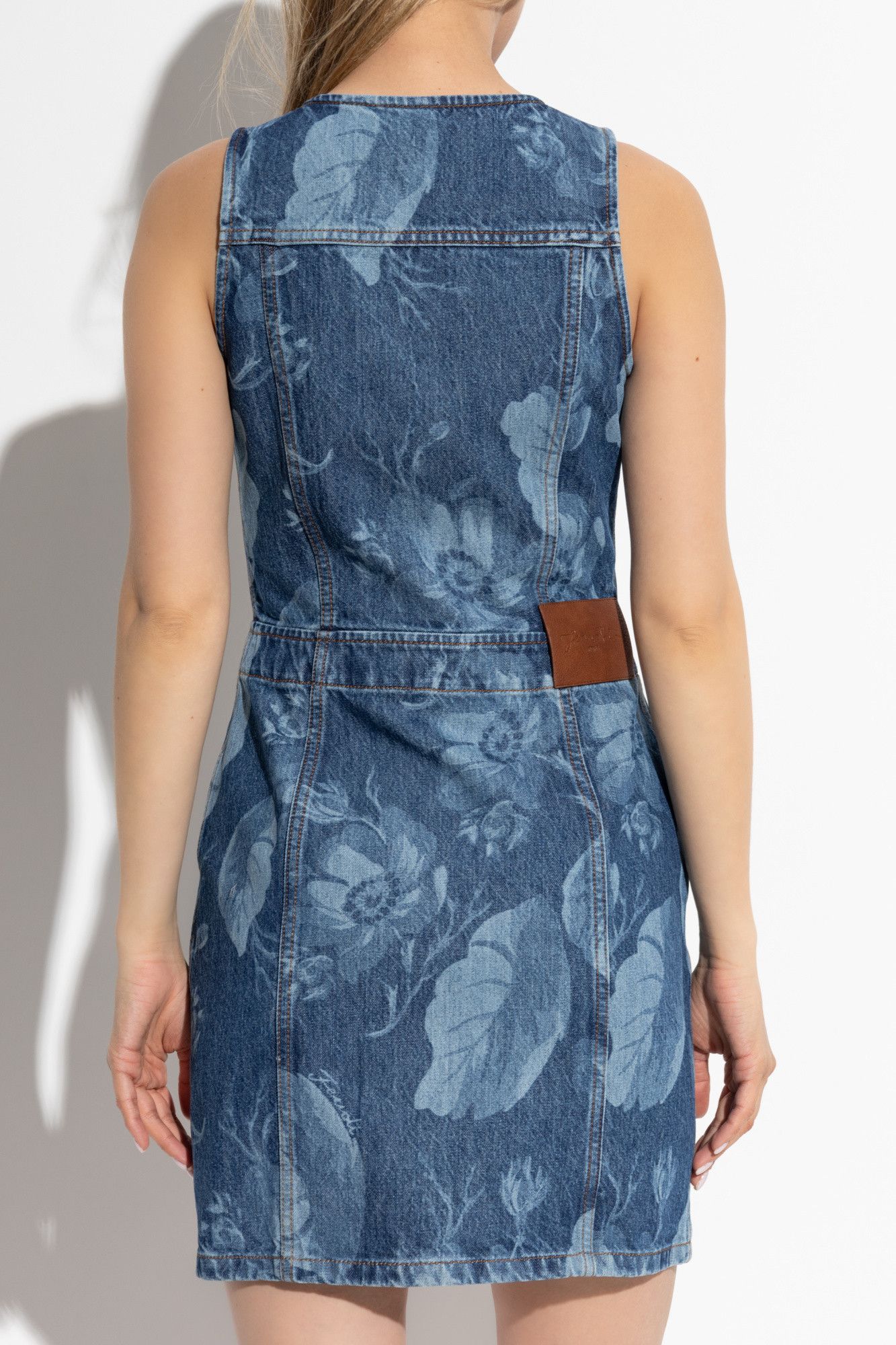Fendi o1s1wg110526 Dress in Blue Size L / US 10 / IT 46 - 4 Thumbnail