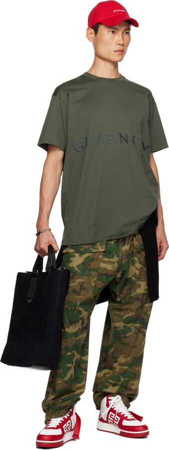 Givenchy o1srvl11e1224 Oversize T-Shirt in Green Size US L / EU 52-54 / 3 - 4 Thumbnail