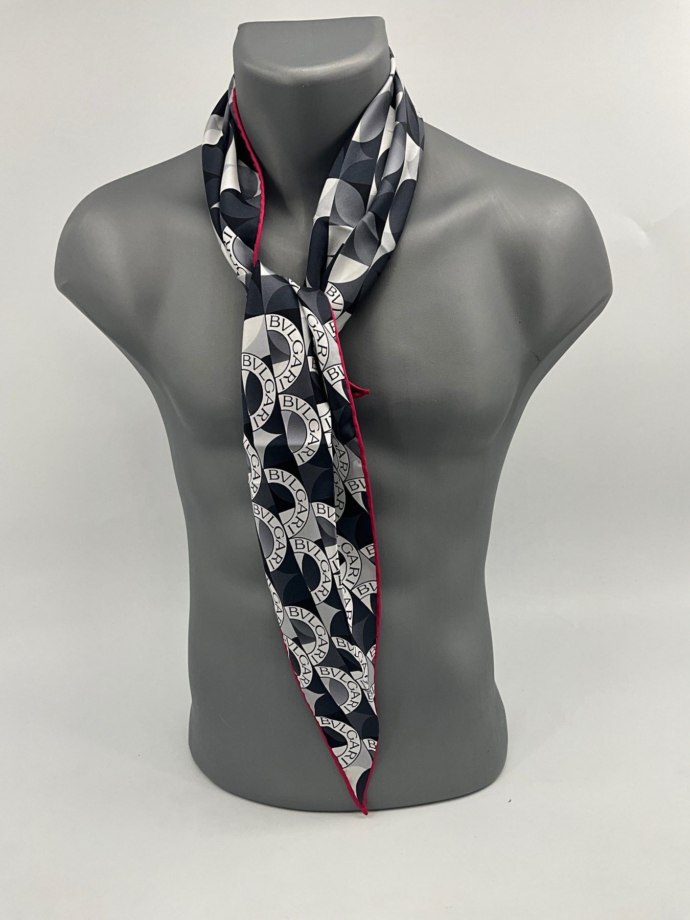 Bvlgari Bvlgari 100% Silk Scarf with iconic monogram Size ONE SIZE - 5 Thumbnail