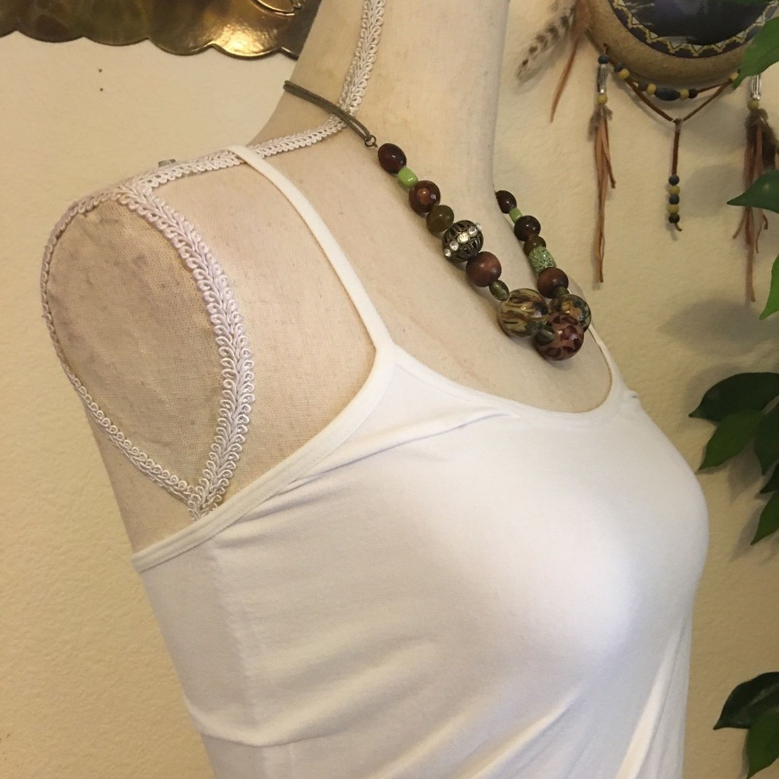 Vintage Vintage 90s chunky bead corded necklace Size ONE SIZE - 2 Thumbnail