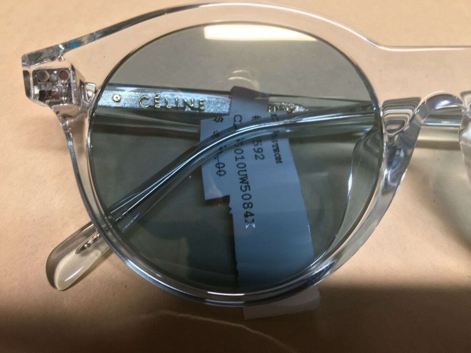 Celine CELINE CL40010U 84X Women's Round Transparent Sunglasses Size ONE SIZE - 7 Thumbnail