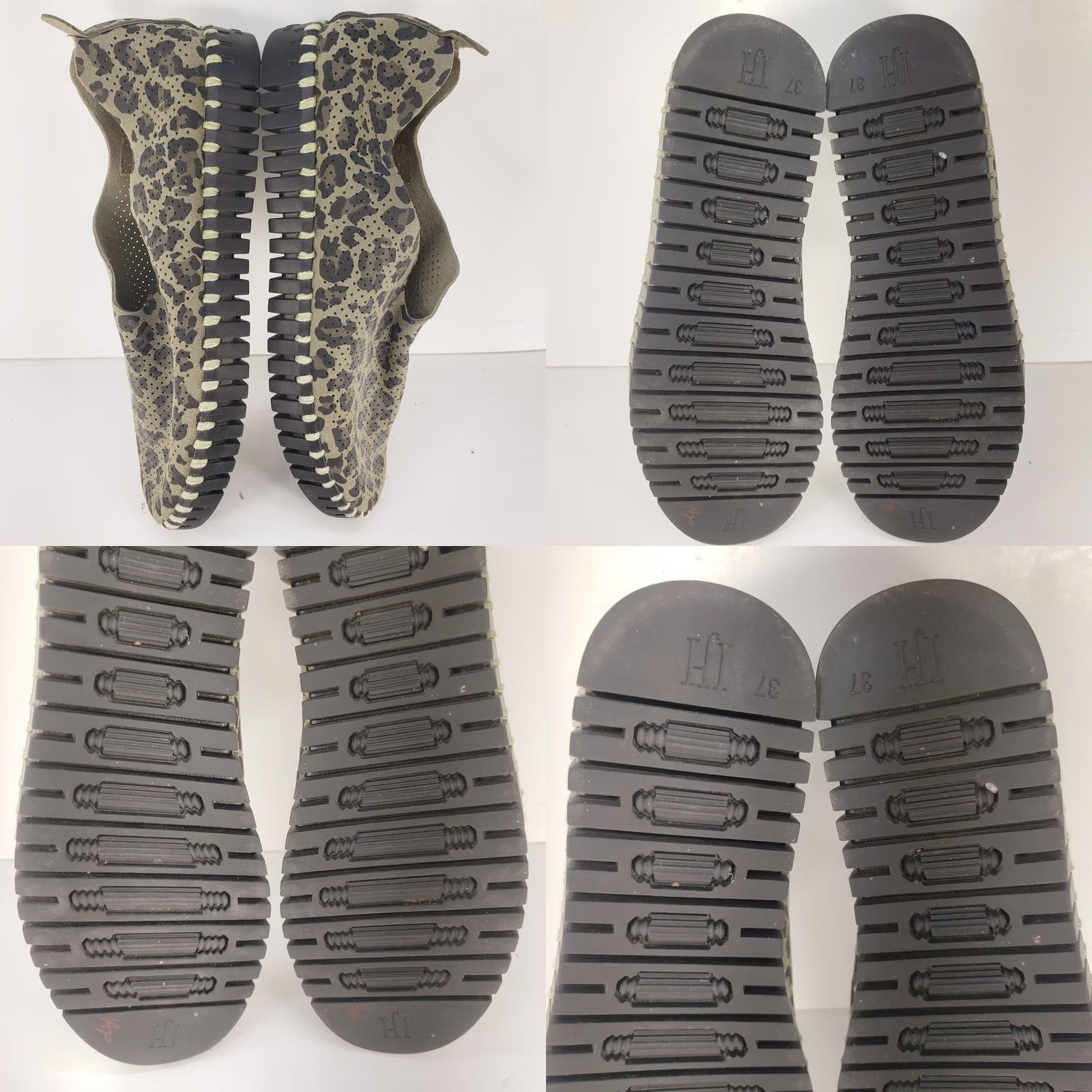 Ilse Jacobsen Updated Title: Ilse Jacobsen Tulip Leopard Print Low Slip-On Flats - 6.5 Size - Green Camo 37 Size US 7 / IT 37 - 9 Thumbnail