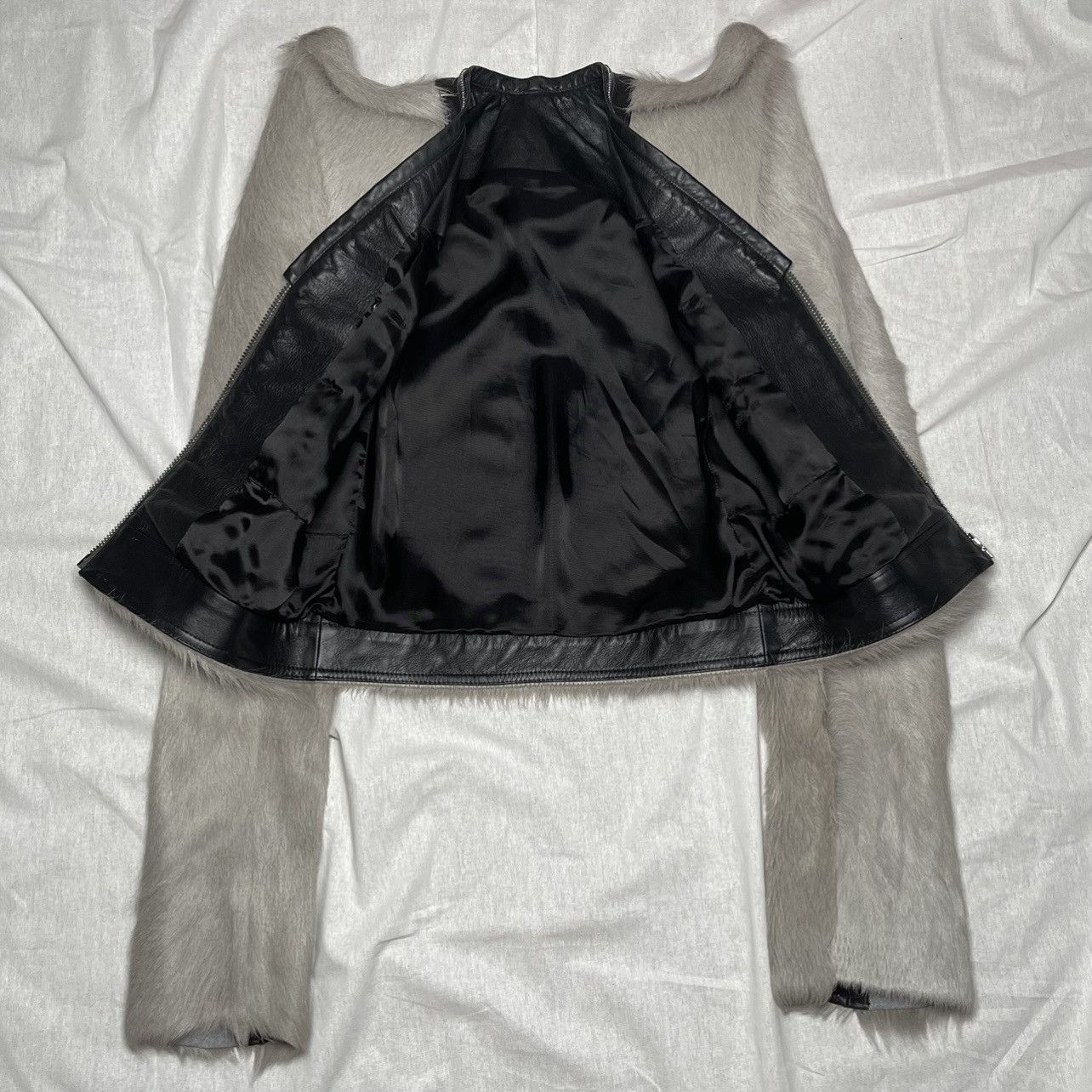 Rick Owens Rick Owens FW22 Cropped Klaus Tec Jacket Size US XXS / EU 40 - 3 Thumbnail