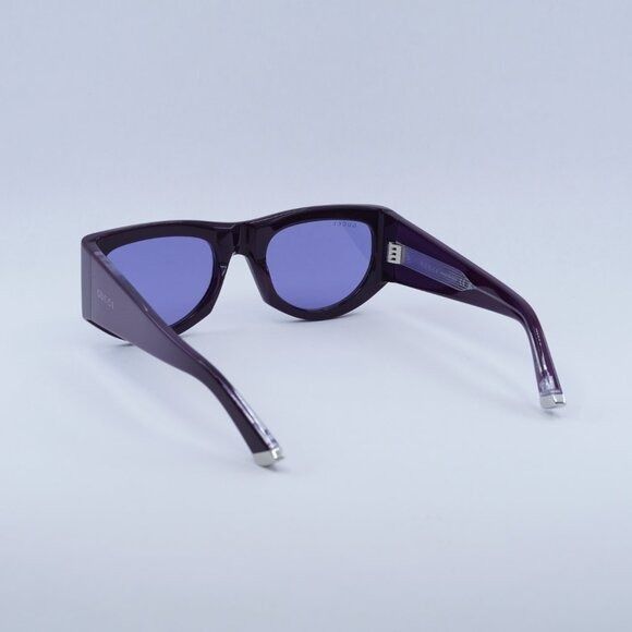 Gucci 🕶️ New Gucci GG1917S 010 Sunglasses - Solid Plum Frame Size ONE SIZE - 8 Thumbnail