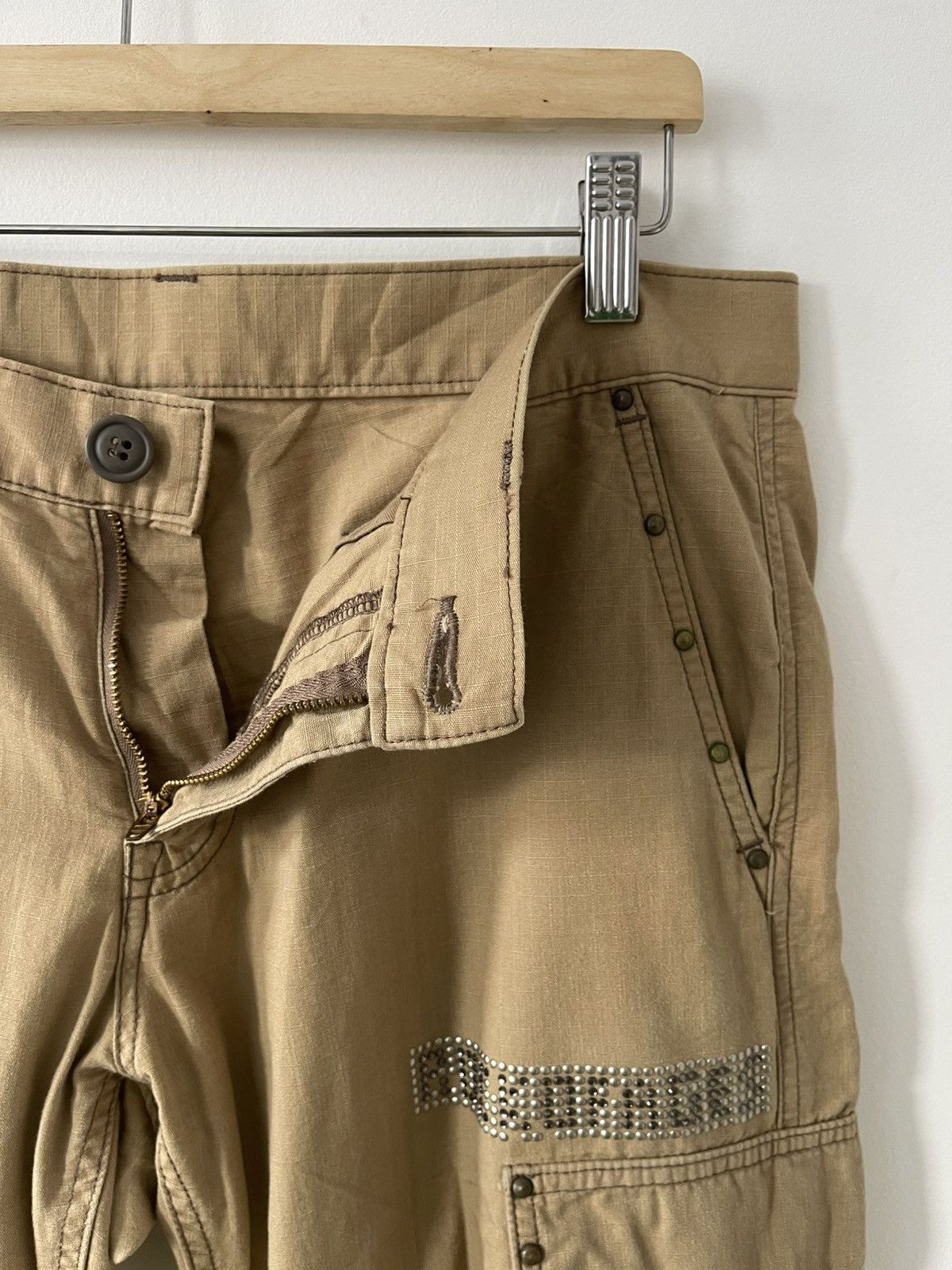 Seditionaries Rare Vintage RATTLE TRAP Japan Parachute Bondage Cargo Pant Size US 34 / EU 50 - 13 Thumbnail