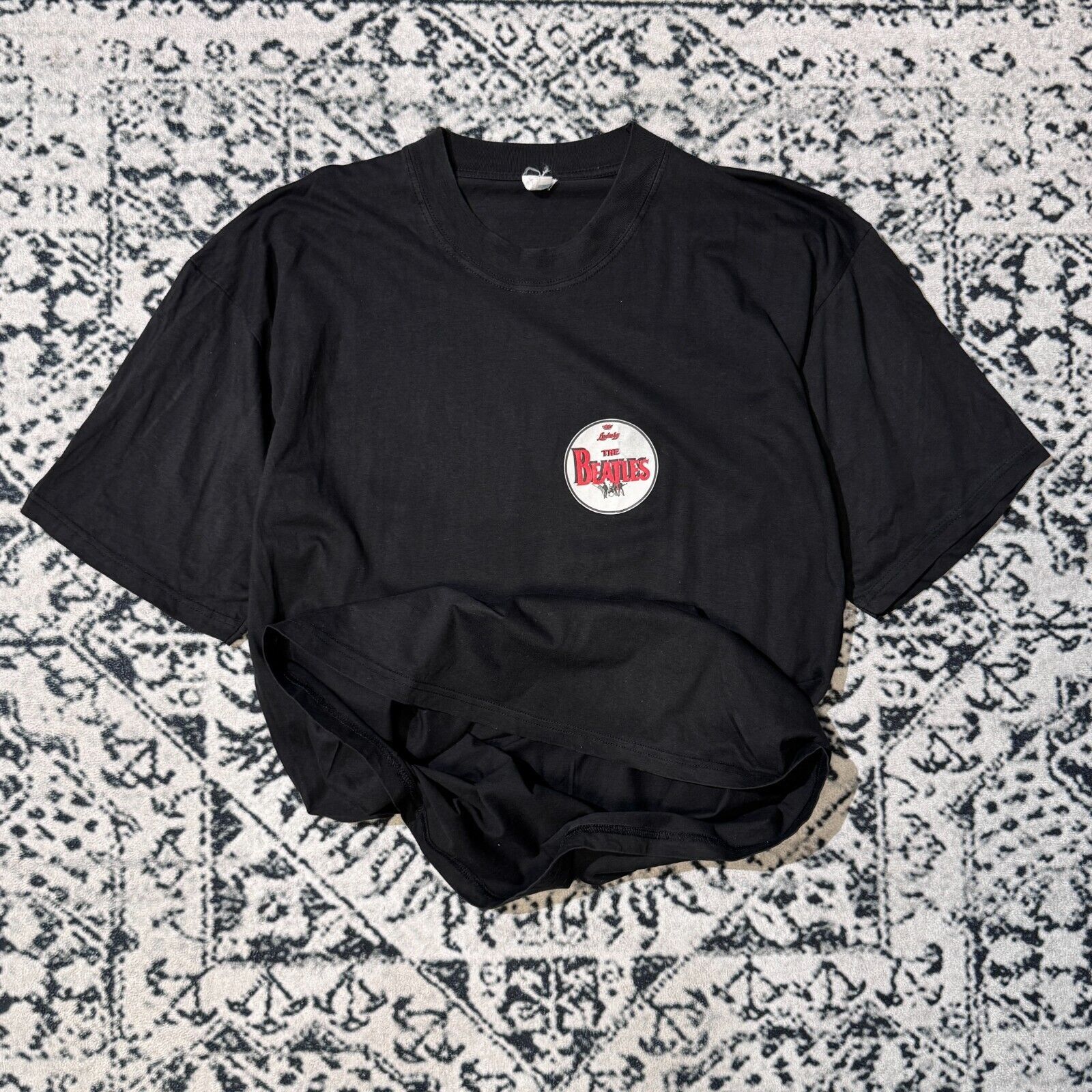 Vintage Vintage Black Cotton T-Shirt Size L The Beatles Y2K 1990 Size US L / EU 52-54 / 3 - 7 Thumbnail