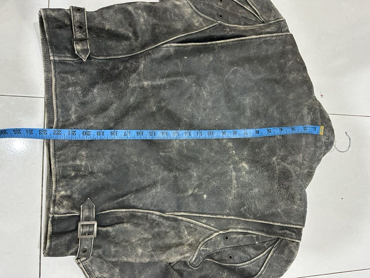 Japanese Brand VTG Genuine Leather Motorcycles Distress Jacket Size US L / EU 52-54 / 3 - 19 Thumbnail
