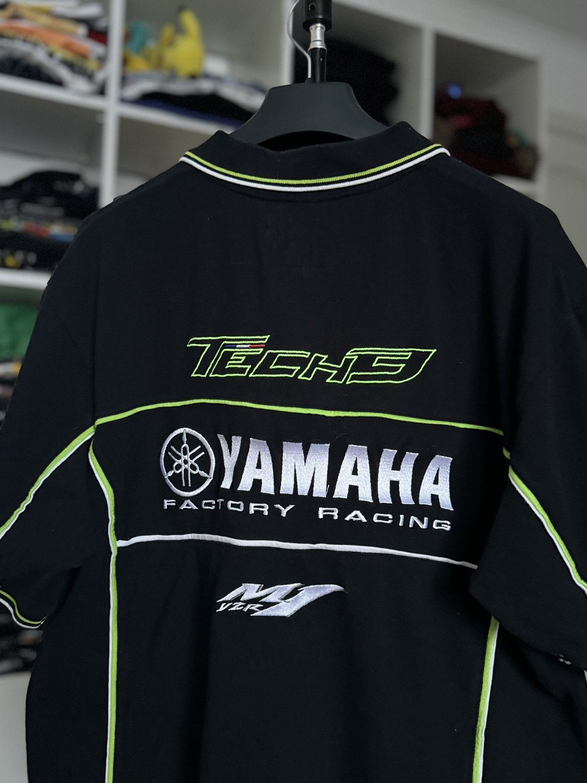 Vintage × Yamaha Vintage YMAHA Advertisement Racing Fan Polo Size US L / EU 52-54 / 3 - 5 Thumbnail