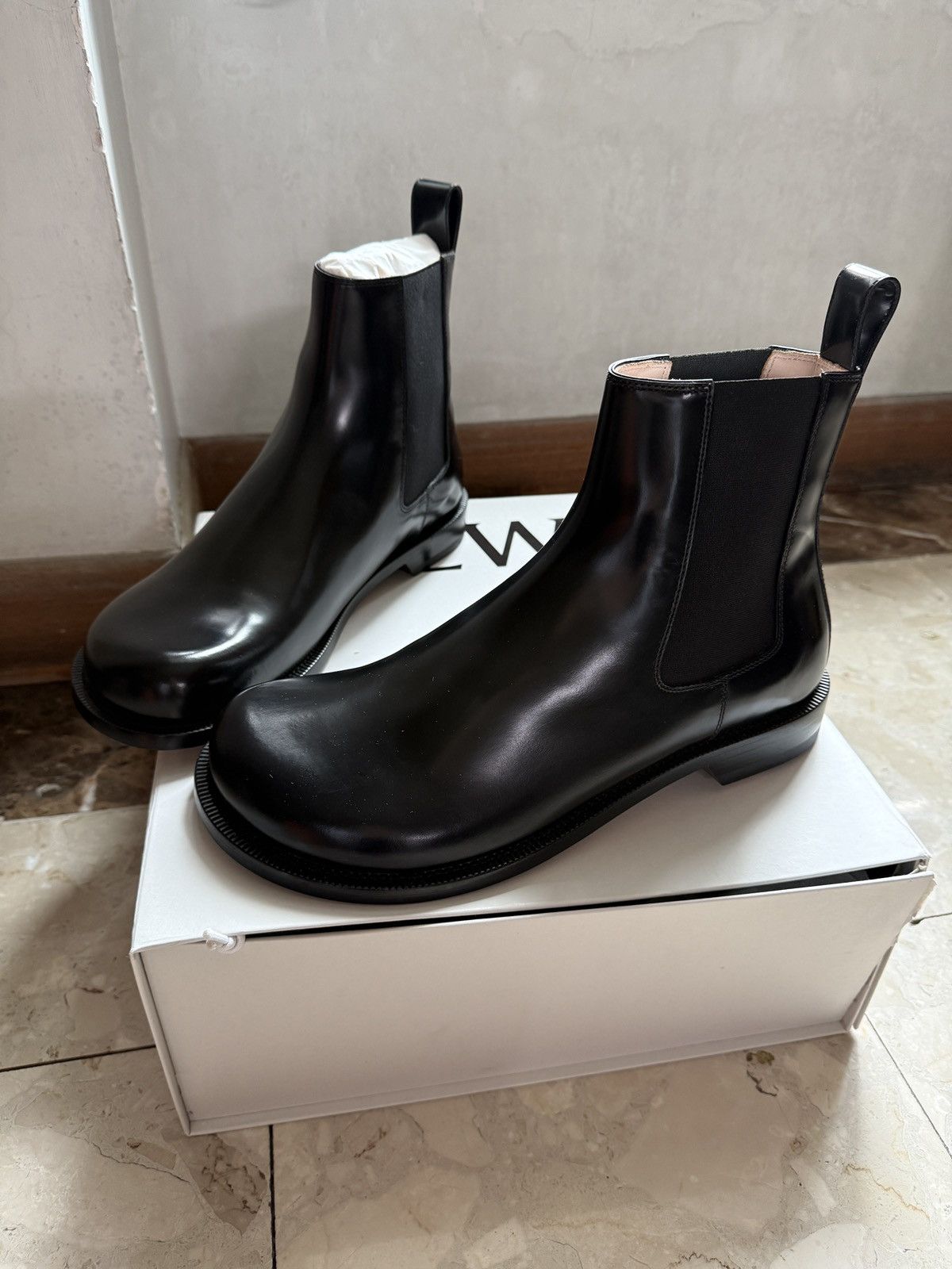 Loewe Terra Leather Chelsea Boots Size US 8 / EU 41 - 3 Thumbnail