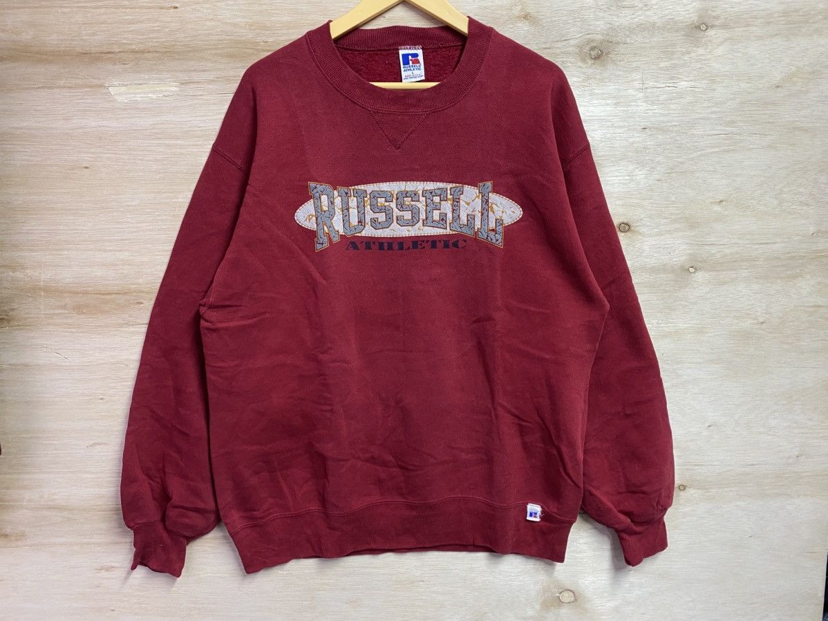 Russell Athletic Vintage Russell Athletic spell out sweatshirt Size US XL / EU 56 / 4 - 1 Thumbnail