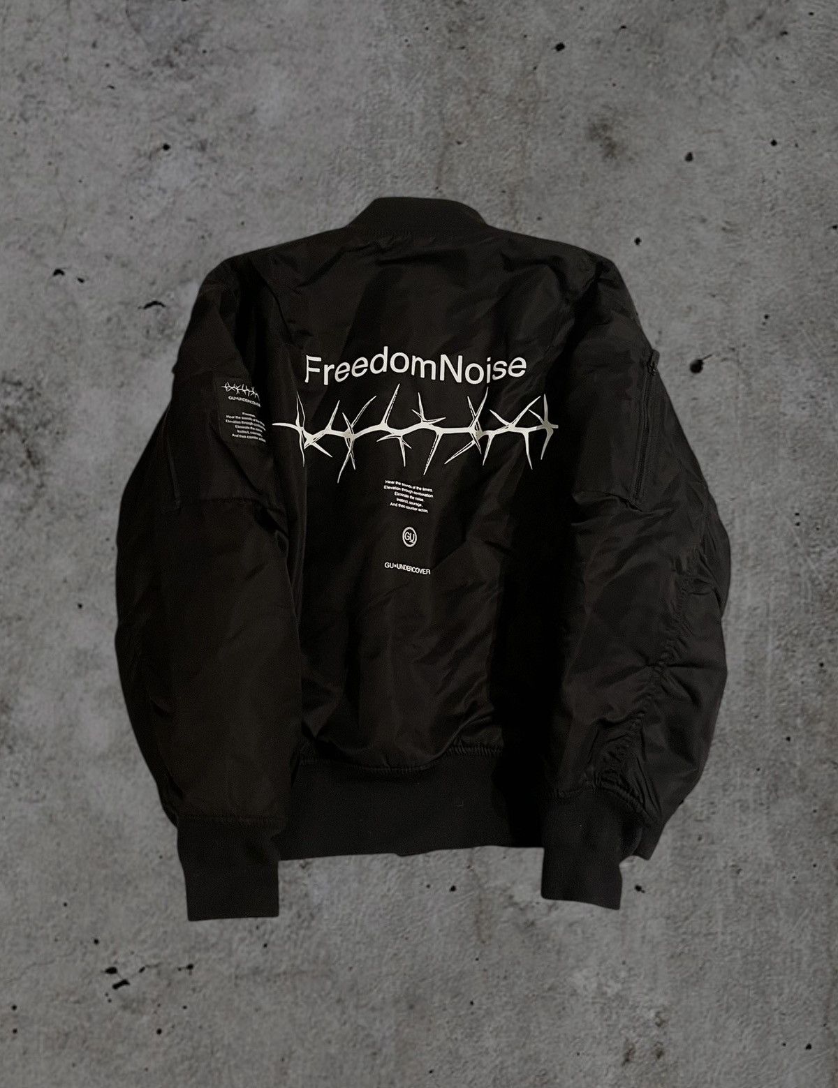 Undercover x GU “Freedom Noise” Bomber Jacket Ma-1 Black