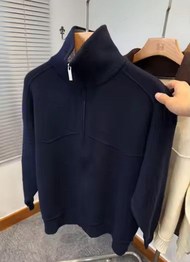 Other Casual Navy Blue Knitwear Turtleneck Trendy Sweater Jumper Size US XXL / EU 58 / 5 - 4 Thumbnail