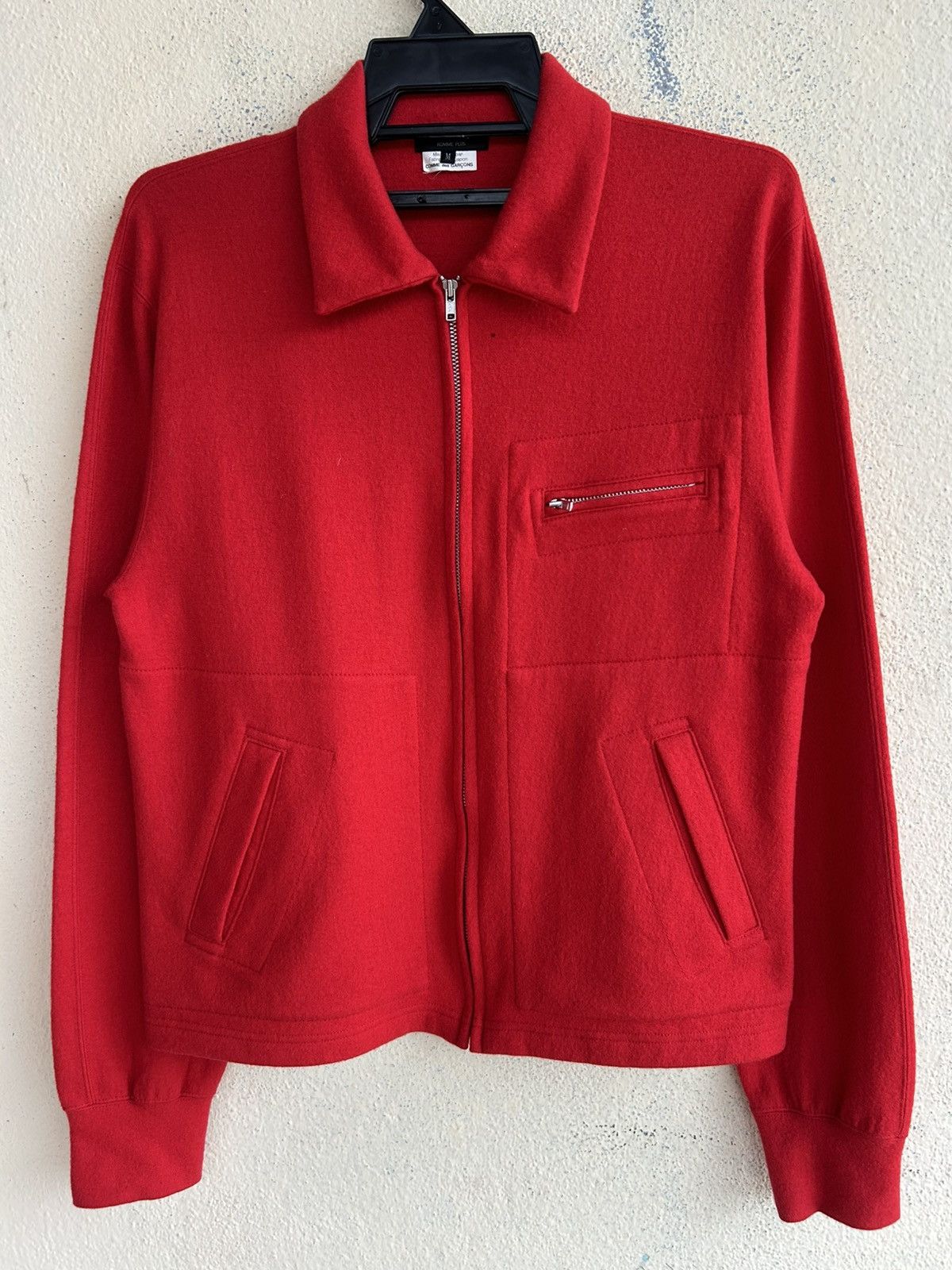 Comme des Garcons Homme Plus Wool Zip Up Jacket Size US M / EU 48-50 / 2 - 1 Thumbnail