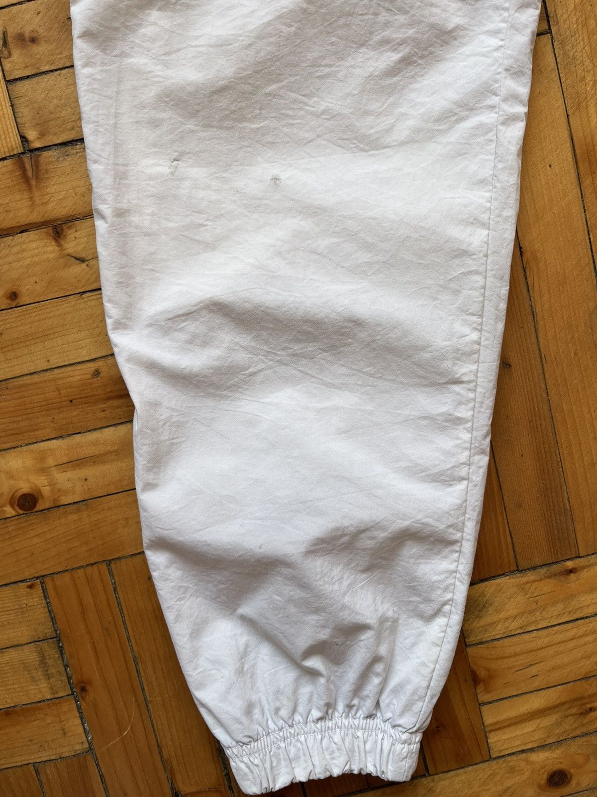 Nike × Vintage Nike Vintage 90's White Nylon Track Nylon Pants Size US 32 / EU 48 - 8 Thumbnail