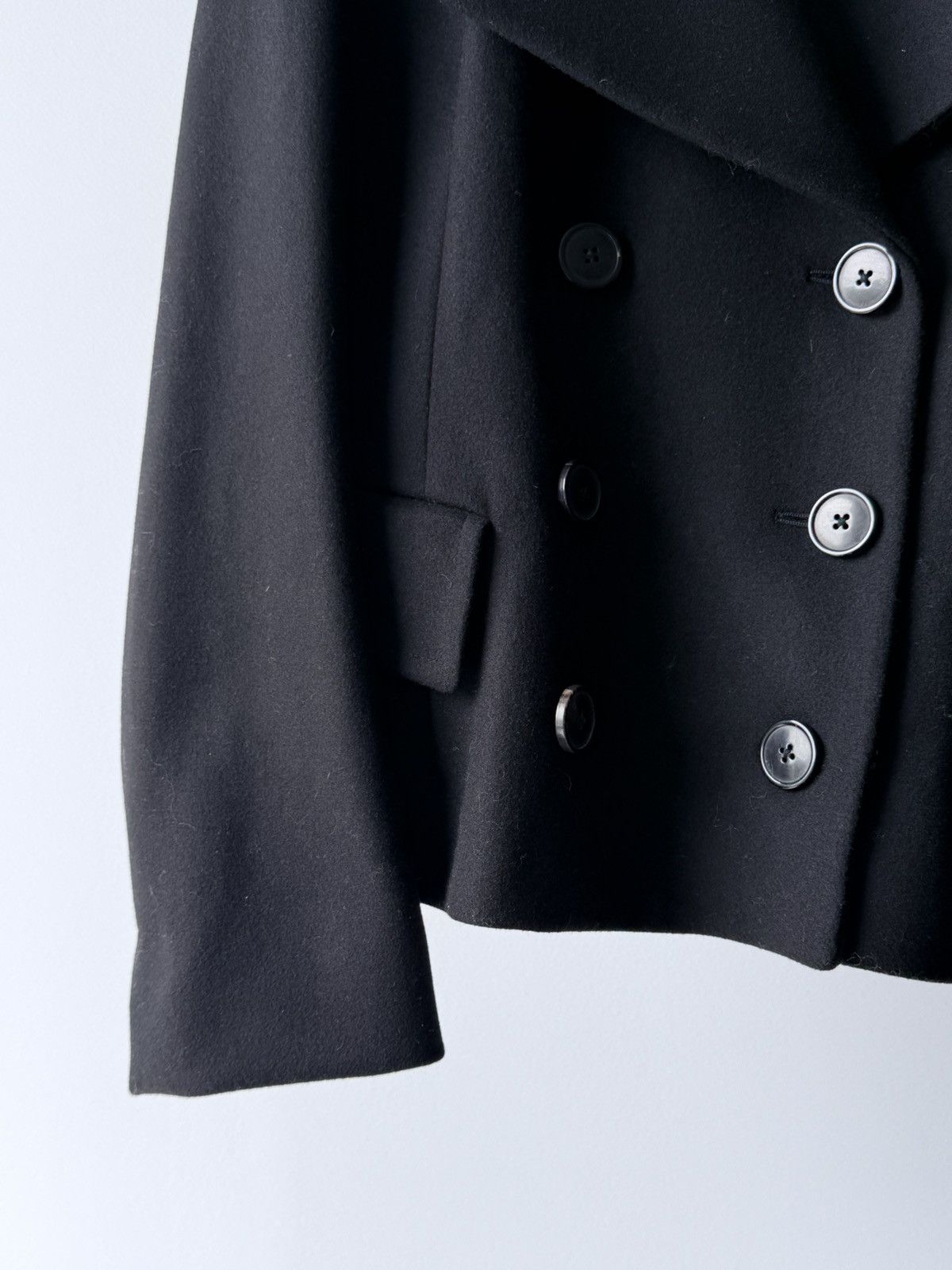 Dries Van Noten Dries Van Noten Wool Double Breasted Short Coat Jacket Size XS / US 0-2 / IT 36-38 - 3 Thumbnail