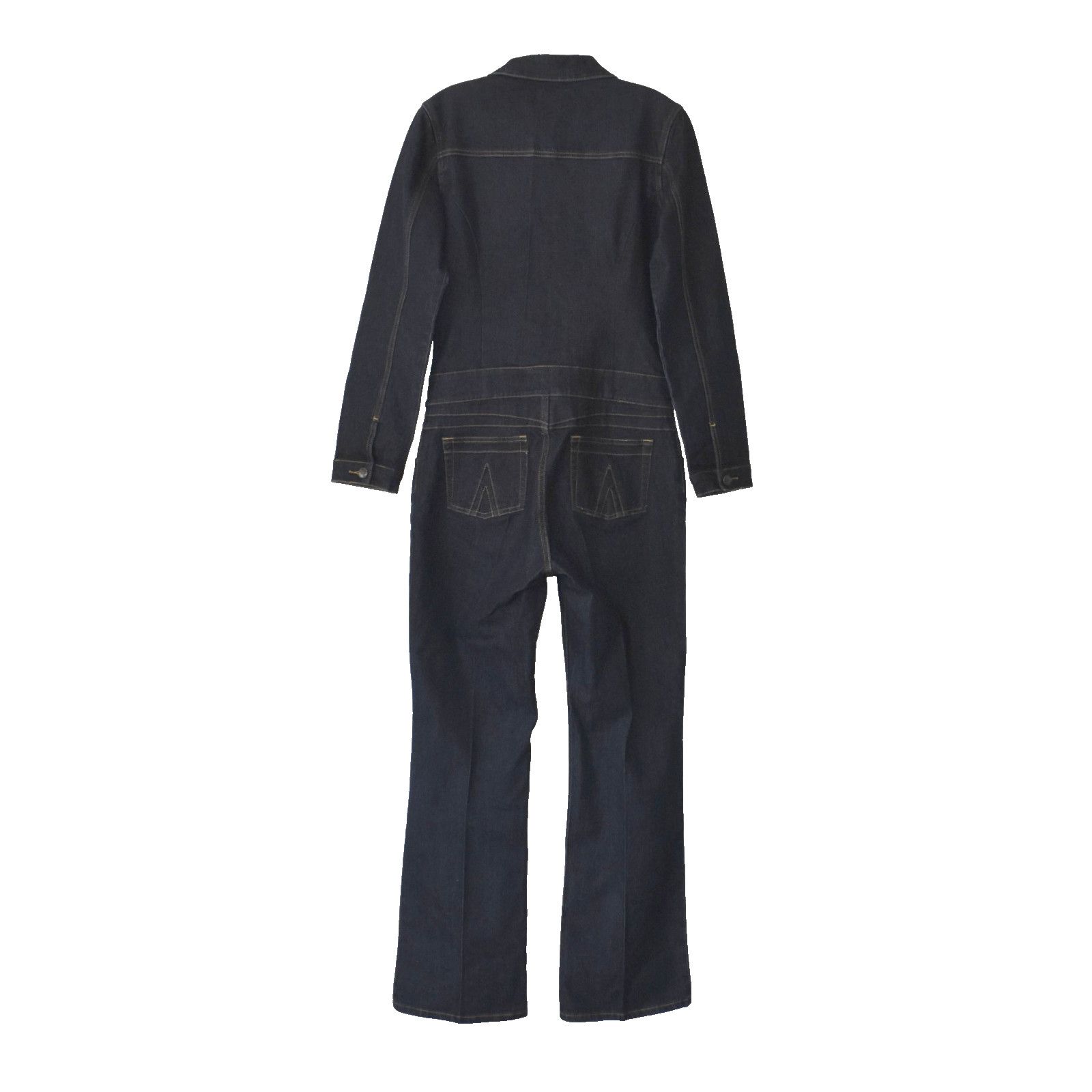 Fubu FUBU Denim Long Sleeve Collared Vintage Y2K Jumpsuit 11/12 Size 34" / US 12 / IT 48 - 4 Thumbnail