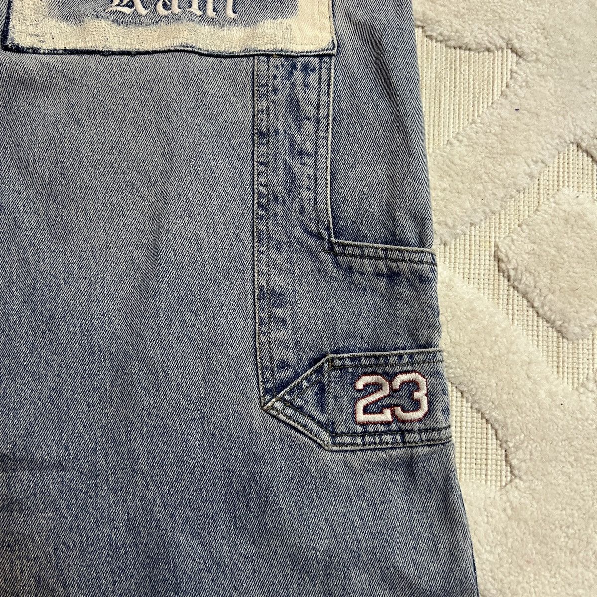 Karl Kani Crazy Vintage Y2K Karl Kani Embroidered Jean Shorts Size US 37 - 4 Thumbnail