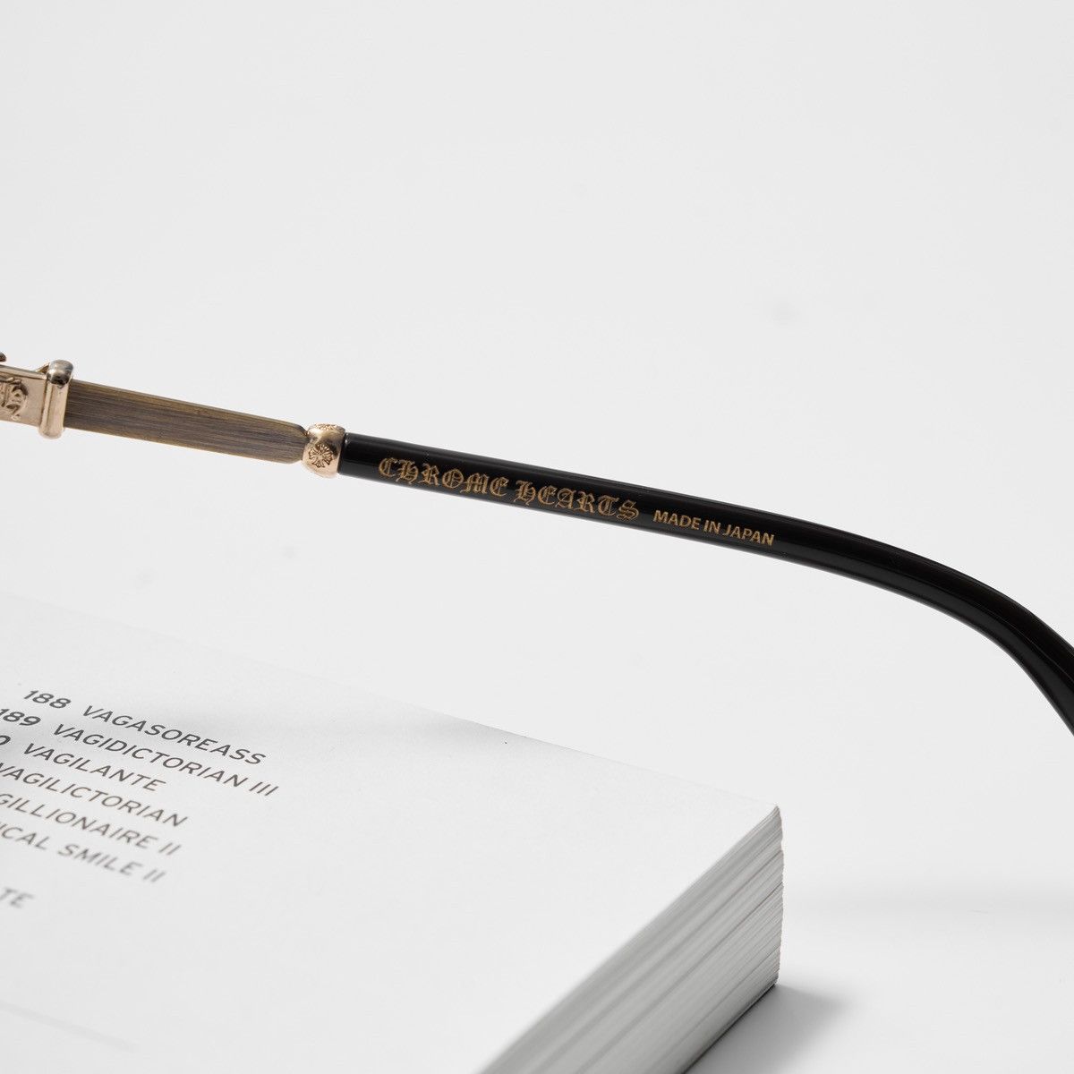 Chrome Hearts CHROME HEARTS BONENNOISSEUR II CLASSIC BROWN - ANTIQUE GOLD GLASSES Size ONE SIZE - 4 Thumbnail
