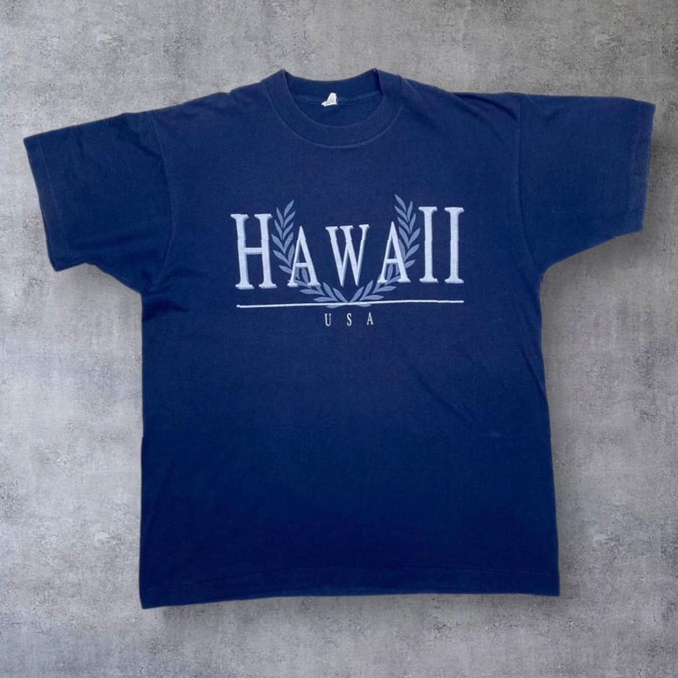 Vintage VINTAGE Screen Stars Hawaii “USA” Souvenir T-Shirt Navy XL Large Graphic 90s Mens Shirt Size US L / EU 52-54 / 3 - 2 Thumbnail