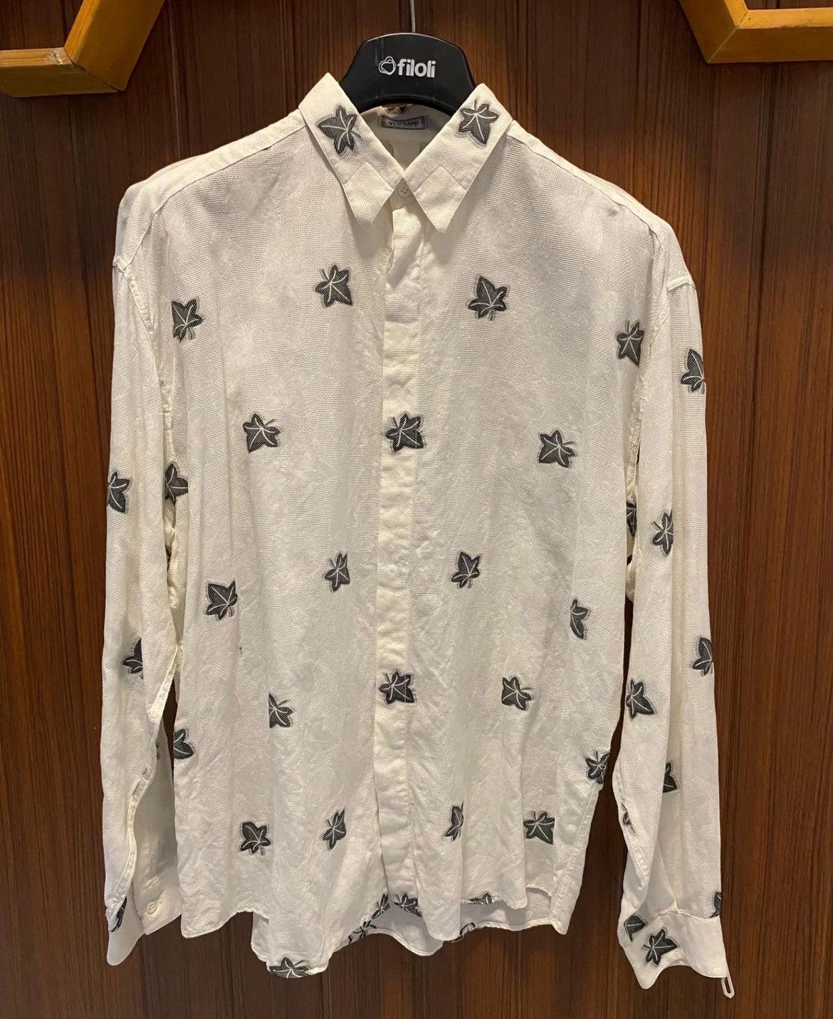 image of Gianni Versace Vintage Shirt in White, Men's (Size XL)