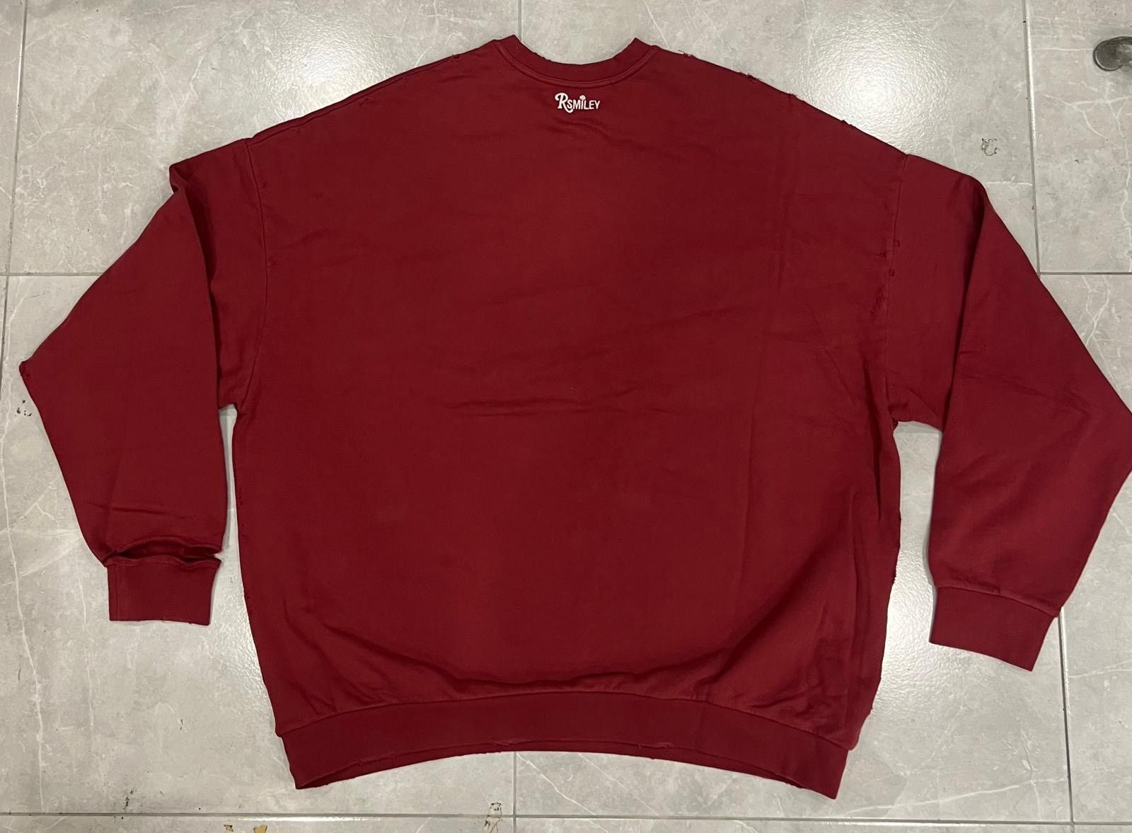 Raf Simons RAF SIMONS COLLEGE SMILEY SWEATSHIRT Size US L / EU 52-54 / 3 - 4 Thumbnail