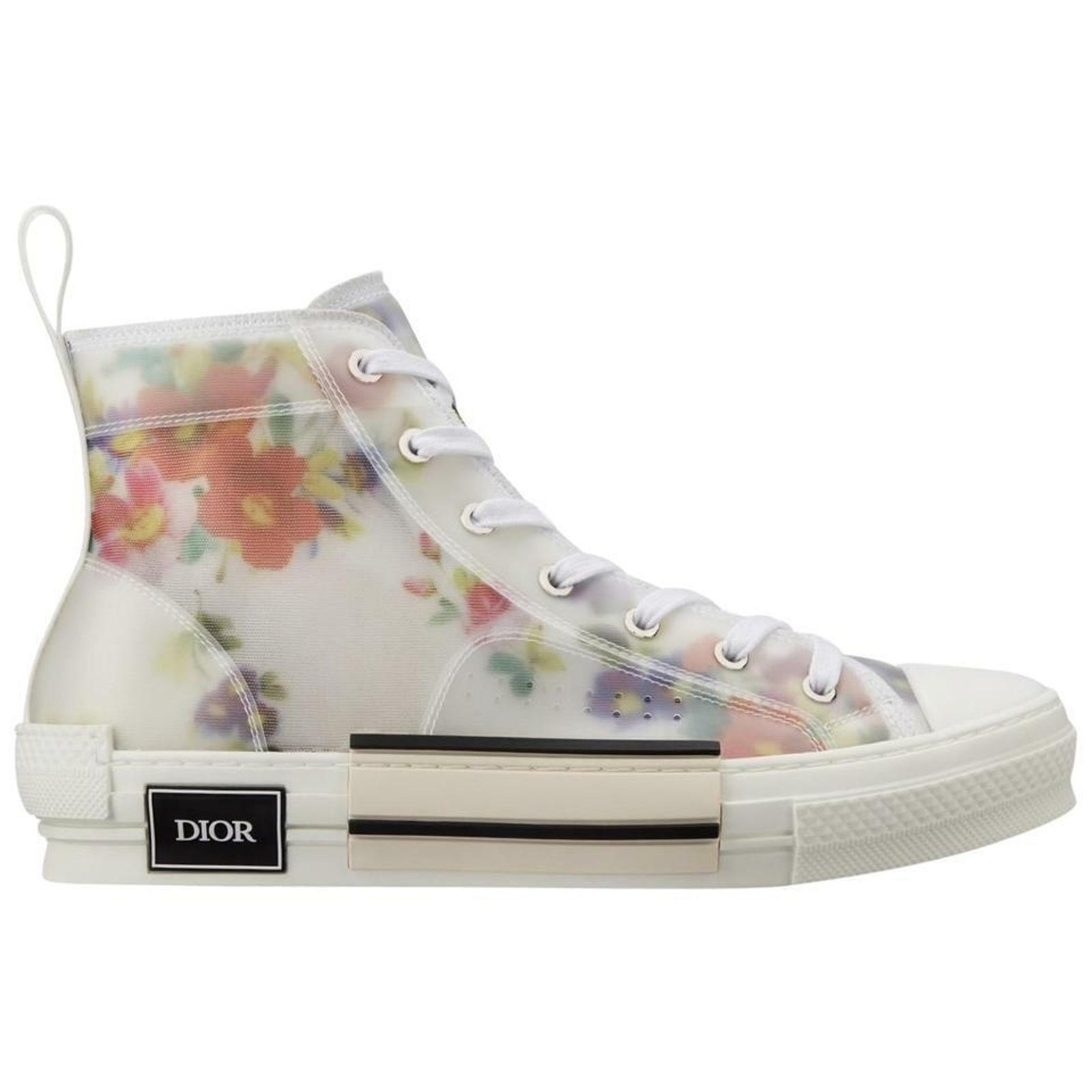 Dior Dior Mens B23 White High Top Lace Up Flat Sneaker 40 7 Size US 7 / EU 40 - 2 Thumbnail