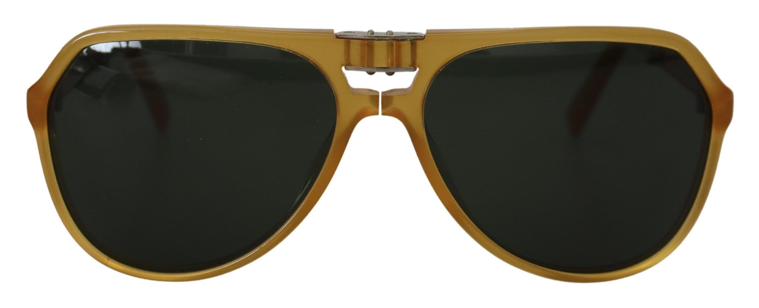 Dolce & Gabbana Chic Yellow Aviator Acetate Women's Sunglasses Size ONE SIZE - 1 Thumbnail
