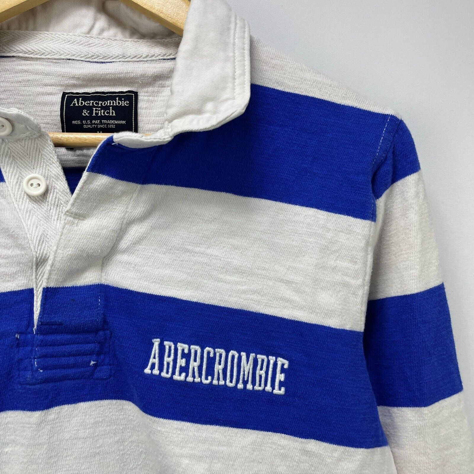 Abercrombie & Fitch × Vintage Vintage Abercrombie Rugby Long Sleeve Shirt Medium Size US M / EU 48-50 / 2 - 3 Thumbnail