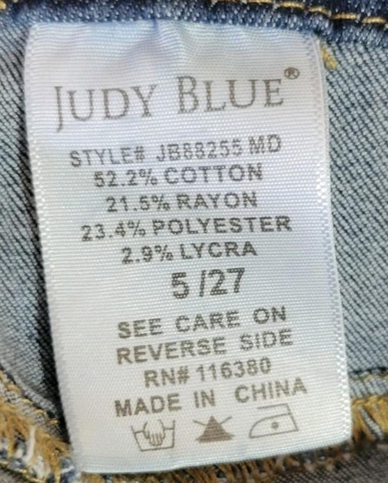 Other Judy Blue Jeans Women’s Size 5/27 Skinny Distressed Denim Size 27" / US 4 / IT 40 - 3 Thumbnail