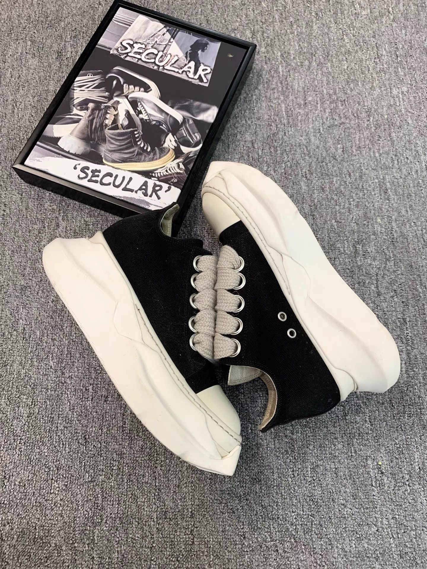 Rick Owens Rick Owens 22SS Thick-Lace Platform Low Sneakers K34 Size US 7 / IT 37 - 5 Thumbnail