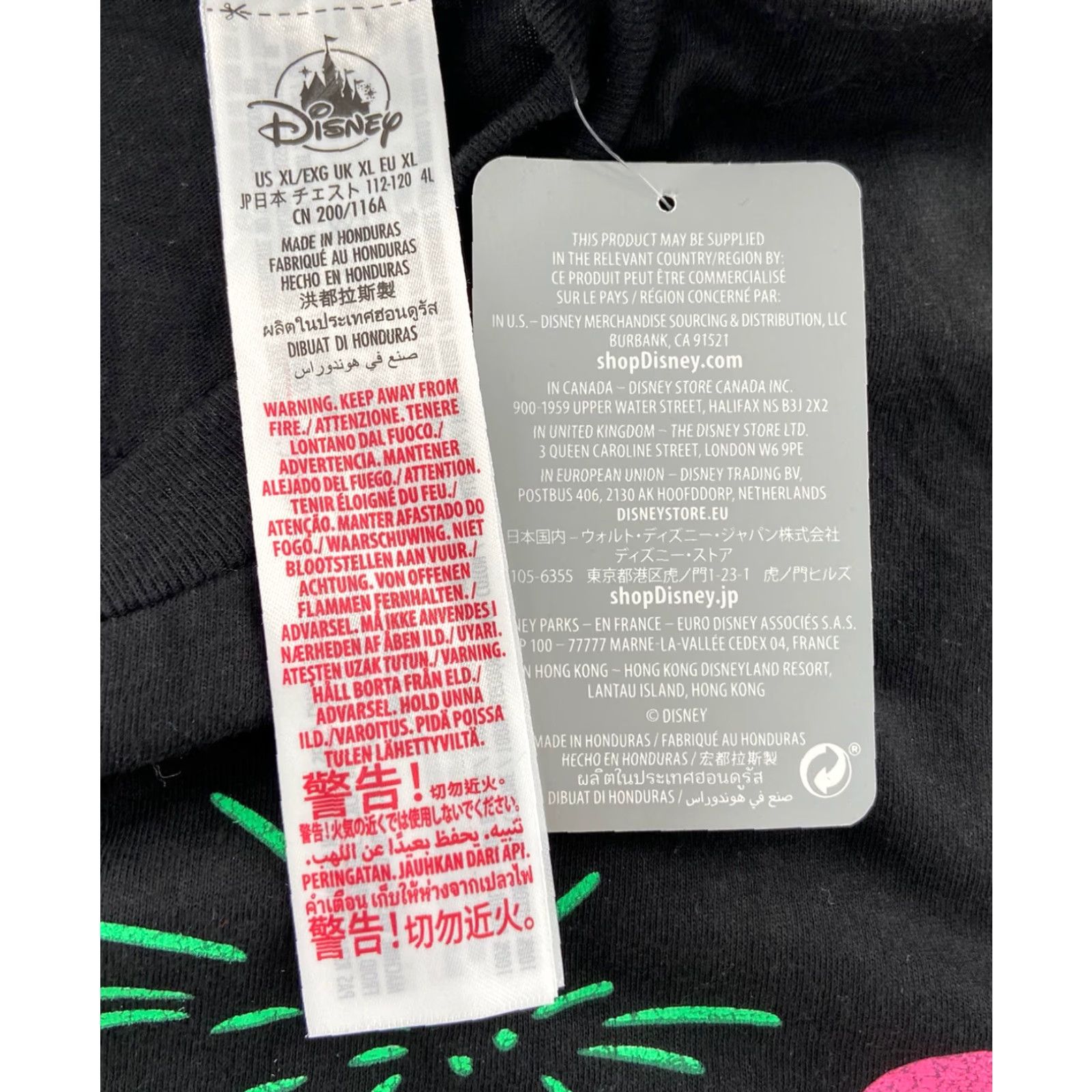 Disney VINTAGE Disney T-Shirt Adult XL Black Mickey Mouse Happy New Year 2022 Cartoon Unisex Size US XL / EU 56 / 4 - 5 Thumbnail