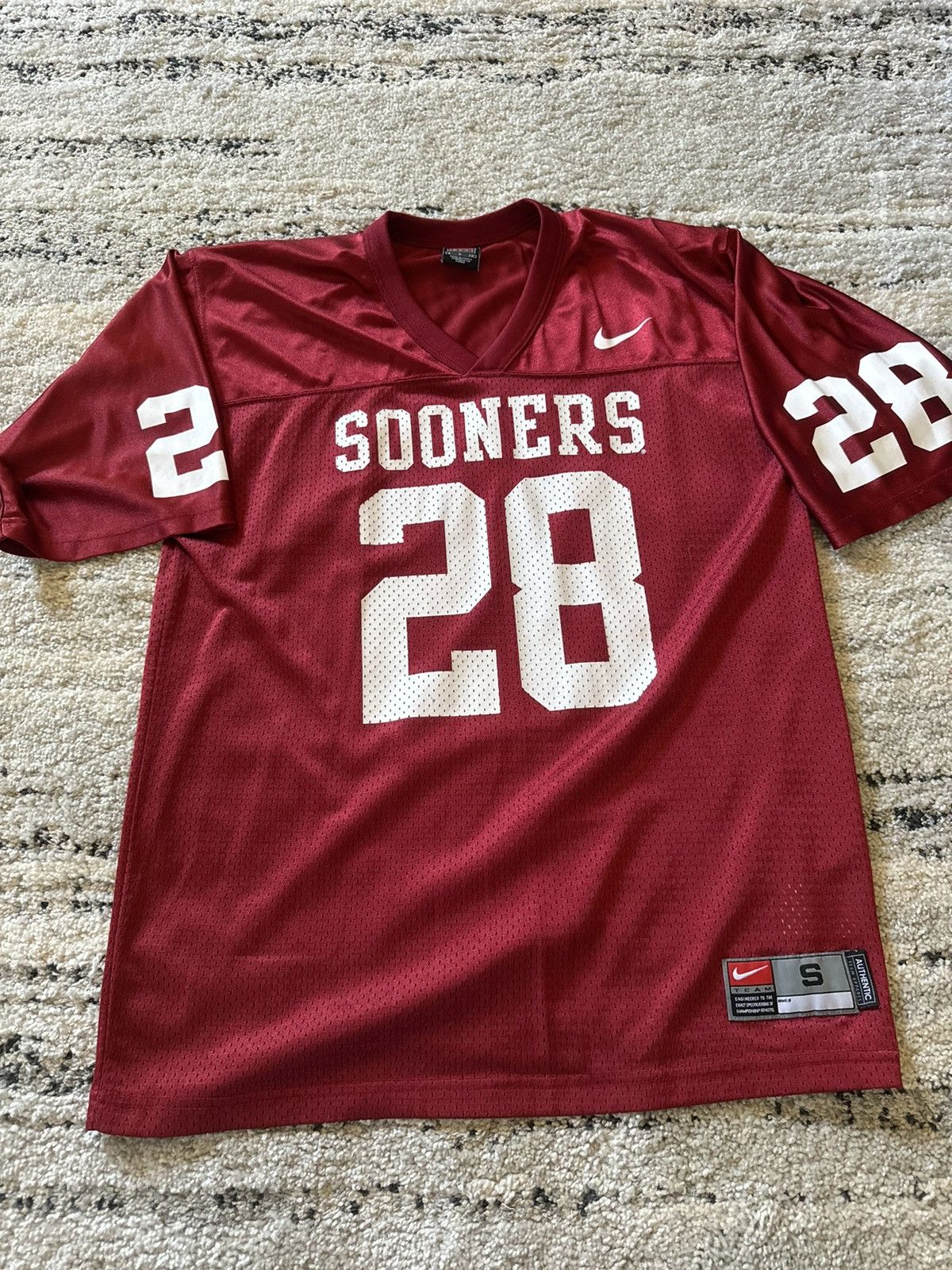 Nike red vintage sooners jersey Size US S / EU 44-46 / 1 - 1 Thumbnail