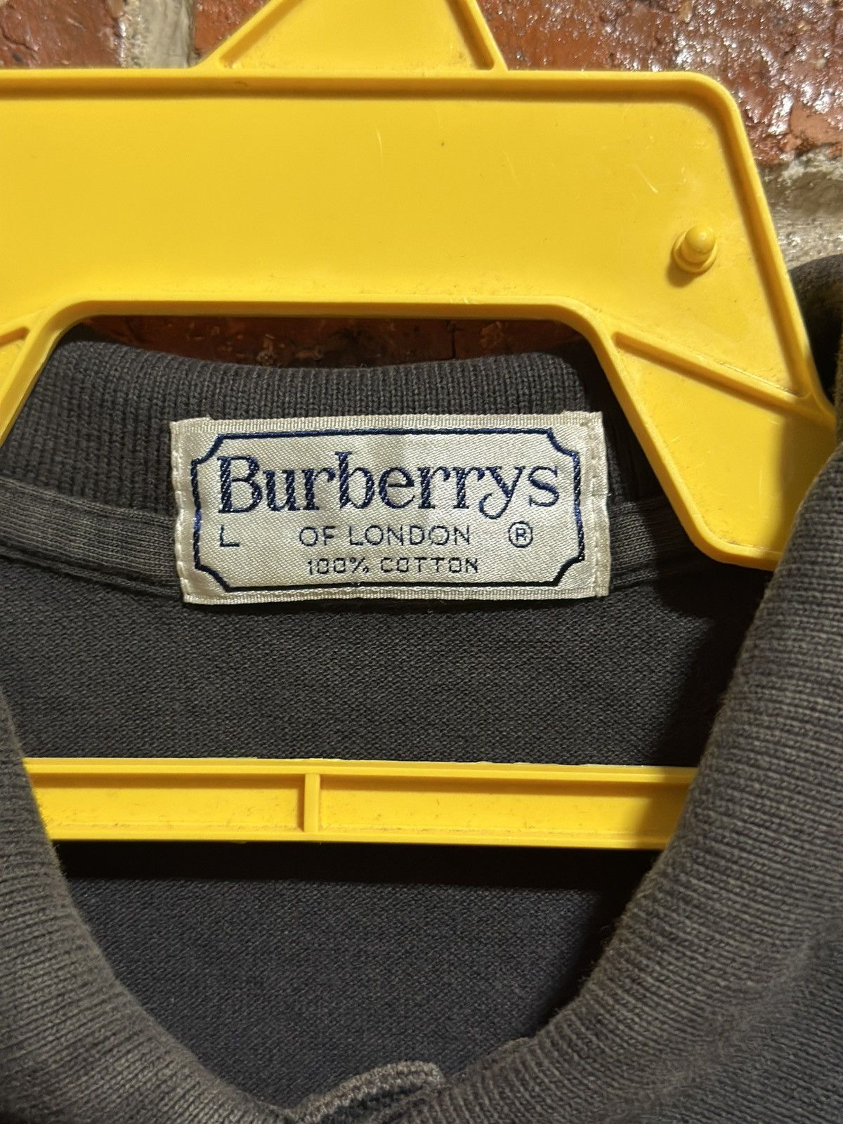 Burberry × Vintage Vintage Burberrys London Sun Faded Polo Tee Size US L / EU 52-54 / 3 - 4 Thumbnail