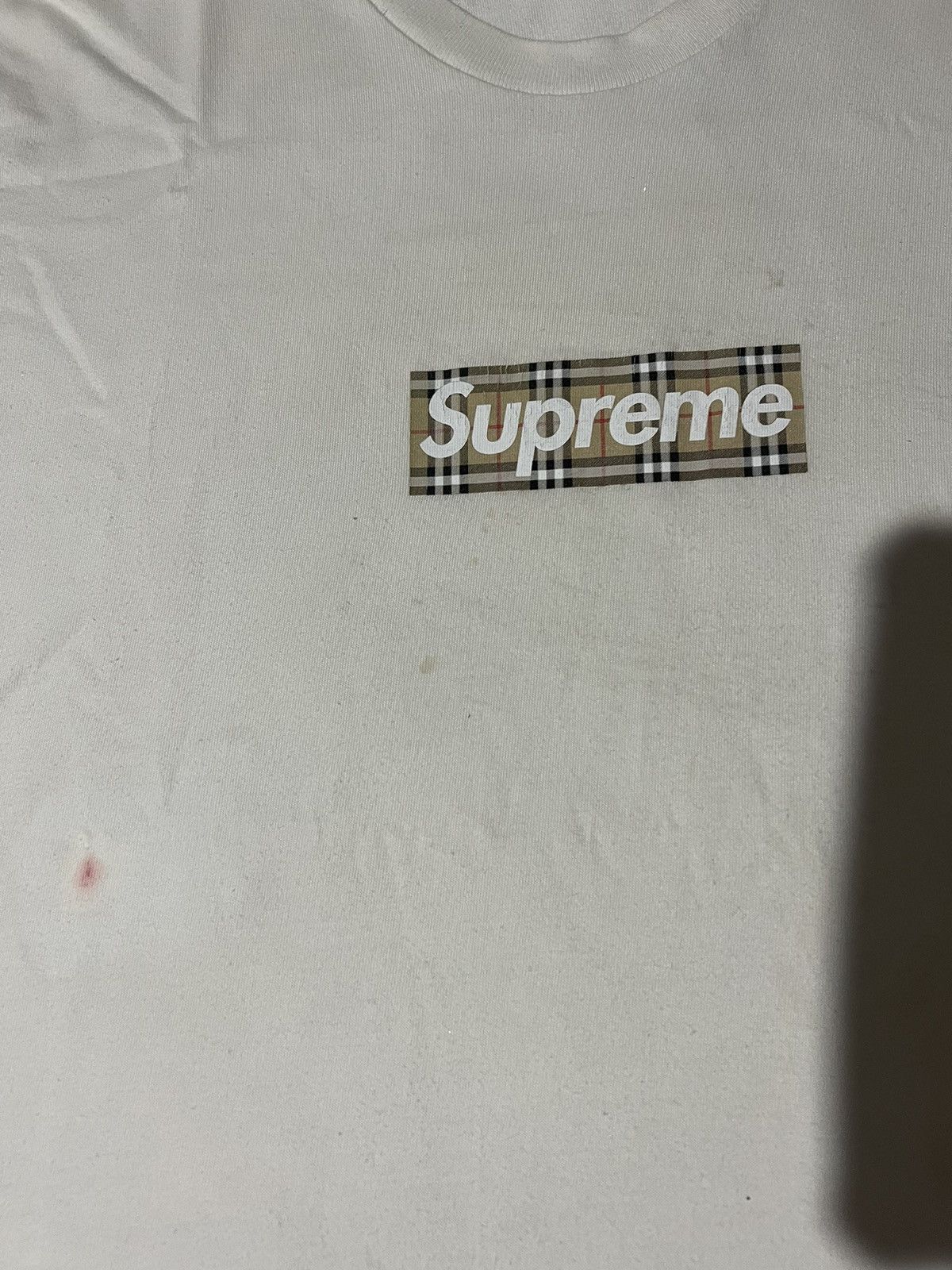 Supreme L Supreme Burberry Box Logo T-Shirt Size US L / EU 52-54 / 3 - 6 Thumbnail