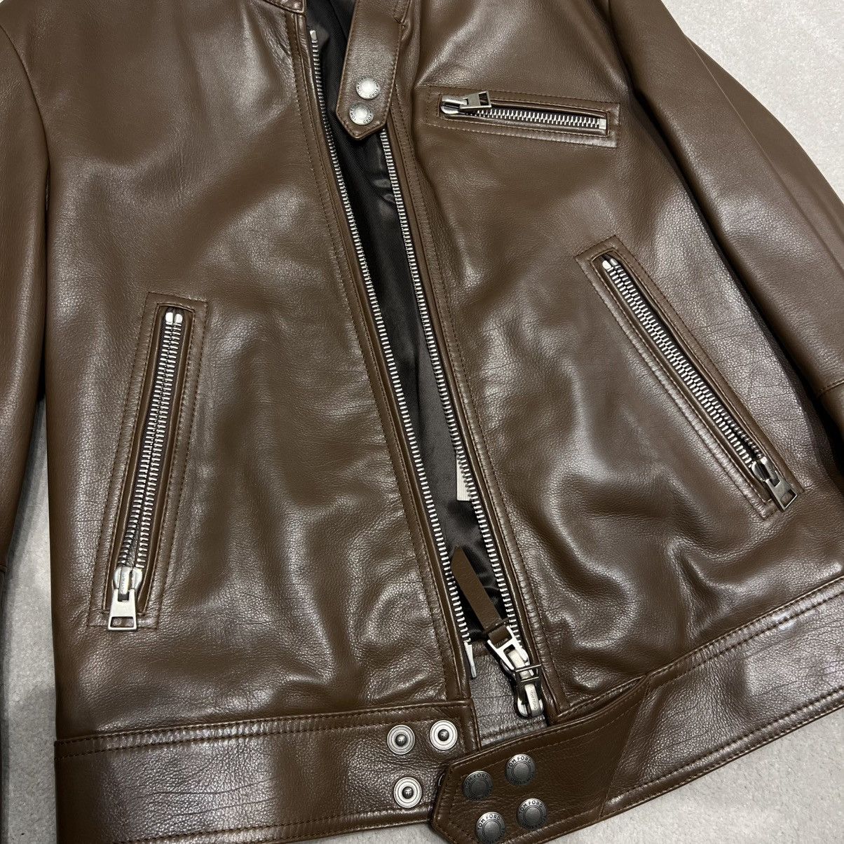 Tom Ford Tom Ford Leather Jacket in Medium Size US M / EU 48-50 / 2 - 3 Thumbnail