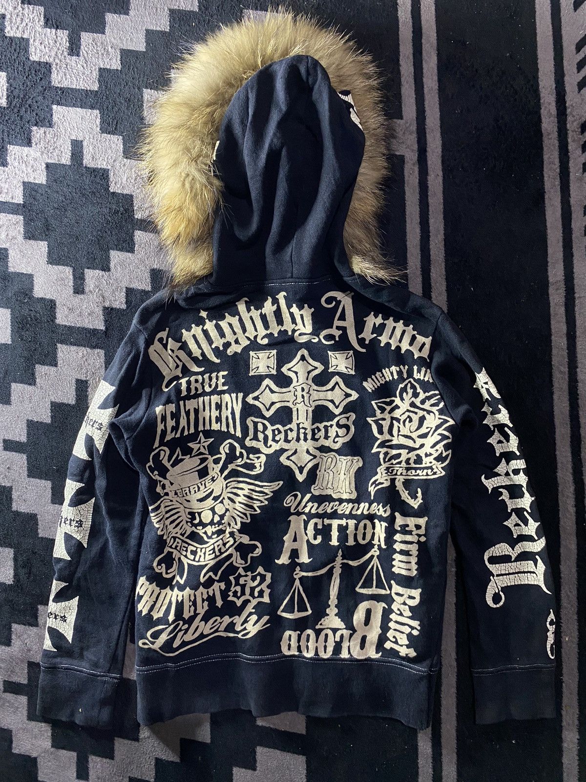 Isamu Katayama Backlash Vintage Reckers poem fur hoodie ifsixwasnine style Size US S / EU 44-46 / 1 - 2 Thumbnail