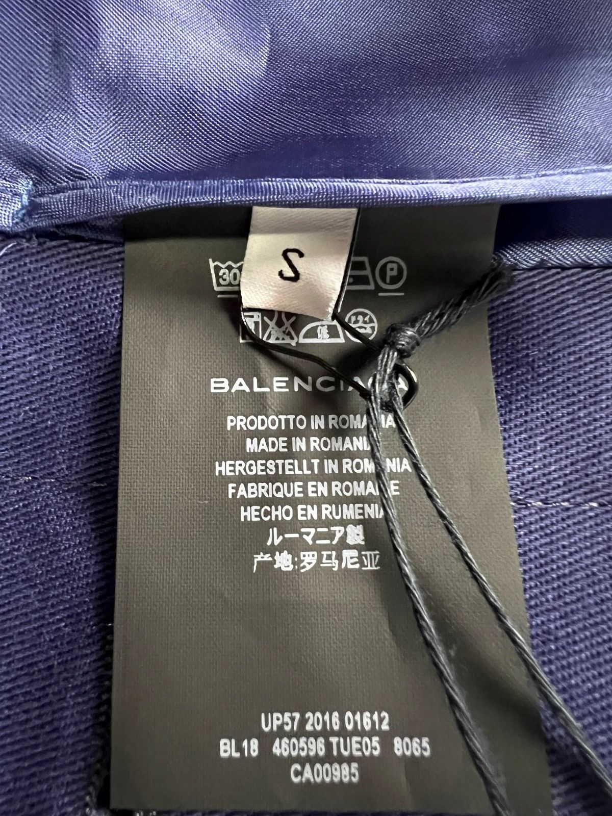 Balenciaga BALENCIAGA SS17 RUNWAY CROPPED MILITARY OFFICER JACKET BLUE Size US S / EU 44-46 / 1 - 5 Thumbnail