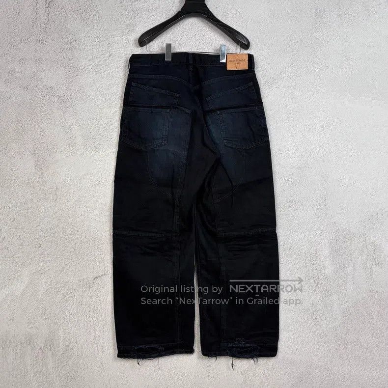 Balenciaga Balenciaga size XS Double Layer Distressed Washed Tie Dye Size US 27 - 2 Thumbnail
