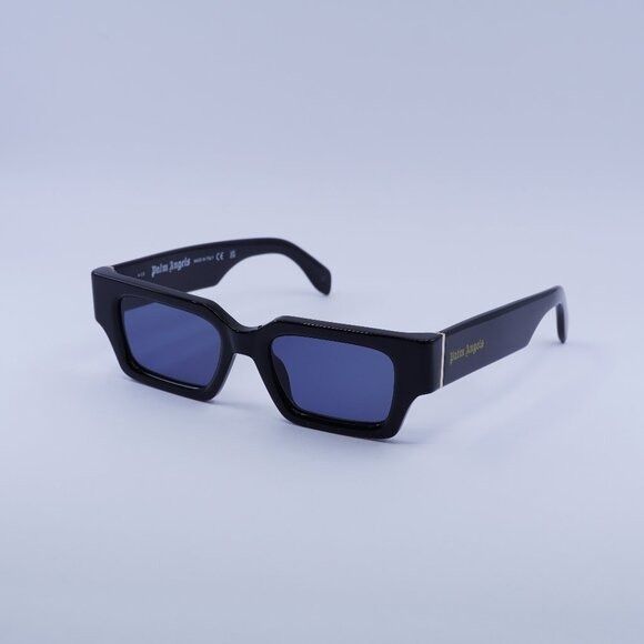 Palm Angels Palm Angels PERI086 HYDE 1045 Sunglasses Black Rectangle Size ONE SIZE - 1 Thumbnail