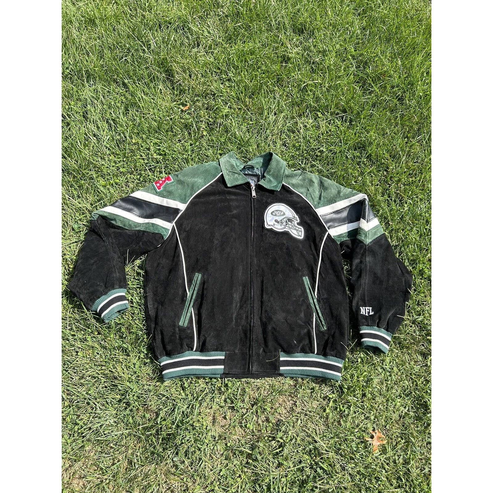 90's Philadelphia Eagles G-III Suede Varsity Bomber NFL Jacket