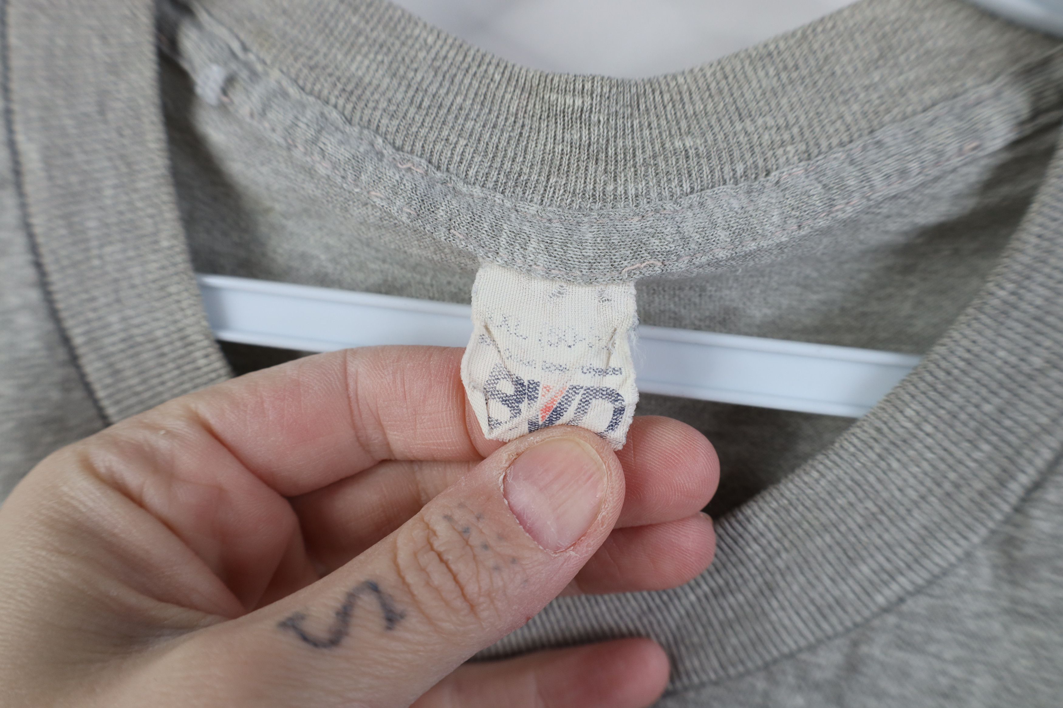 Vintage Vintage 80s 90s Streetwear Pocket T-Shirt Heather Gray USA Size US XXL / EU 58 / 5 - 7 Thumbnail
