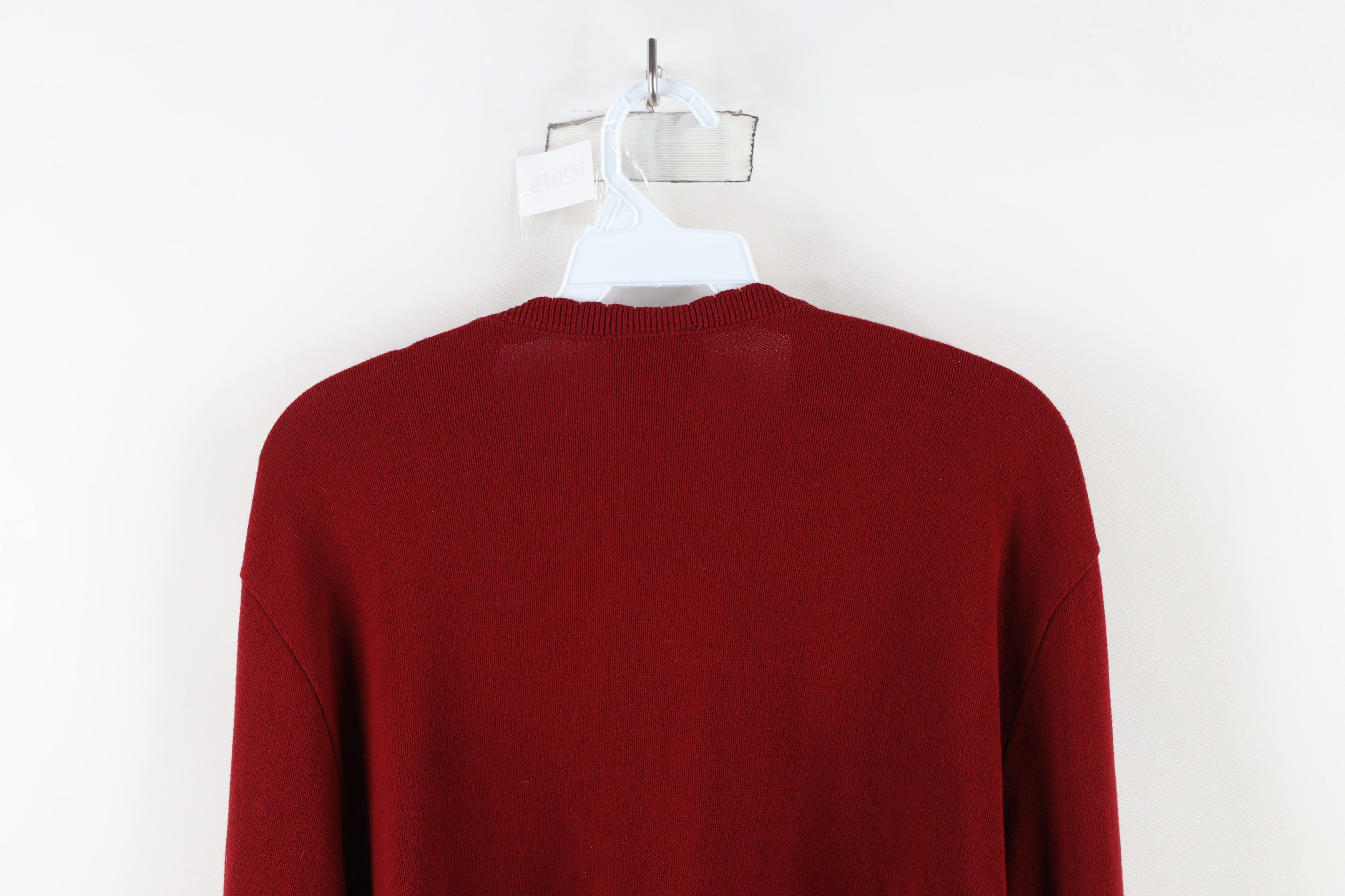 Vintage Vintage 90s Streetwear Flower Cardigan Sweater Red USA Size XL / US 12-14 / IT 48-50 - 10 Thumbnail