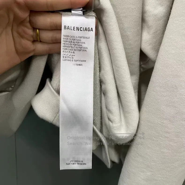 Balenciaga Balenciaga 3XL Printed Hoodie Size US S / EU 44-46 / 1 - 5 Thumbnail
