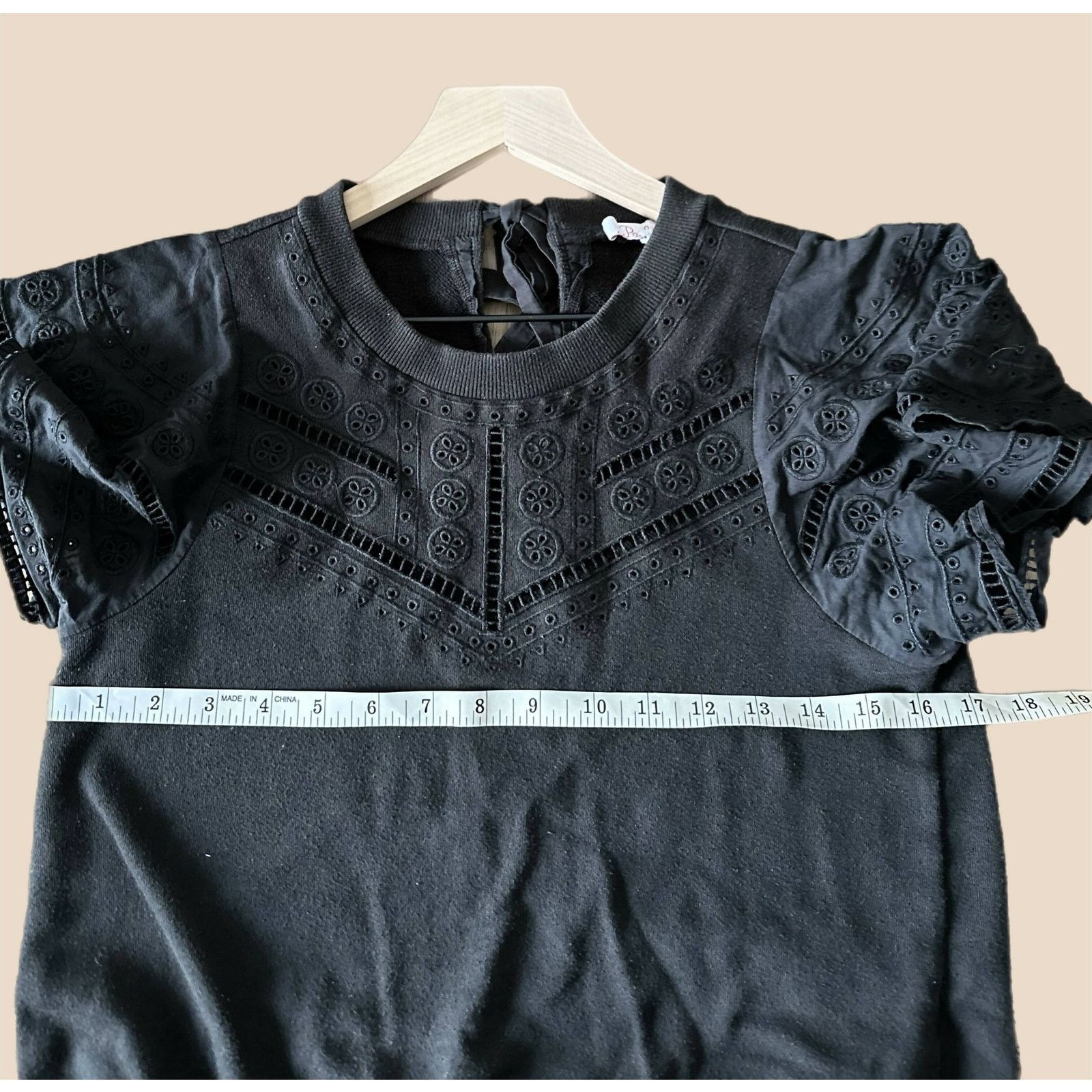 Parker Parker Katrina Black Lace Short Sleeve Combo Mini Dress Sz S Size S / US 4 / IT 40 - 7 Thumbnail