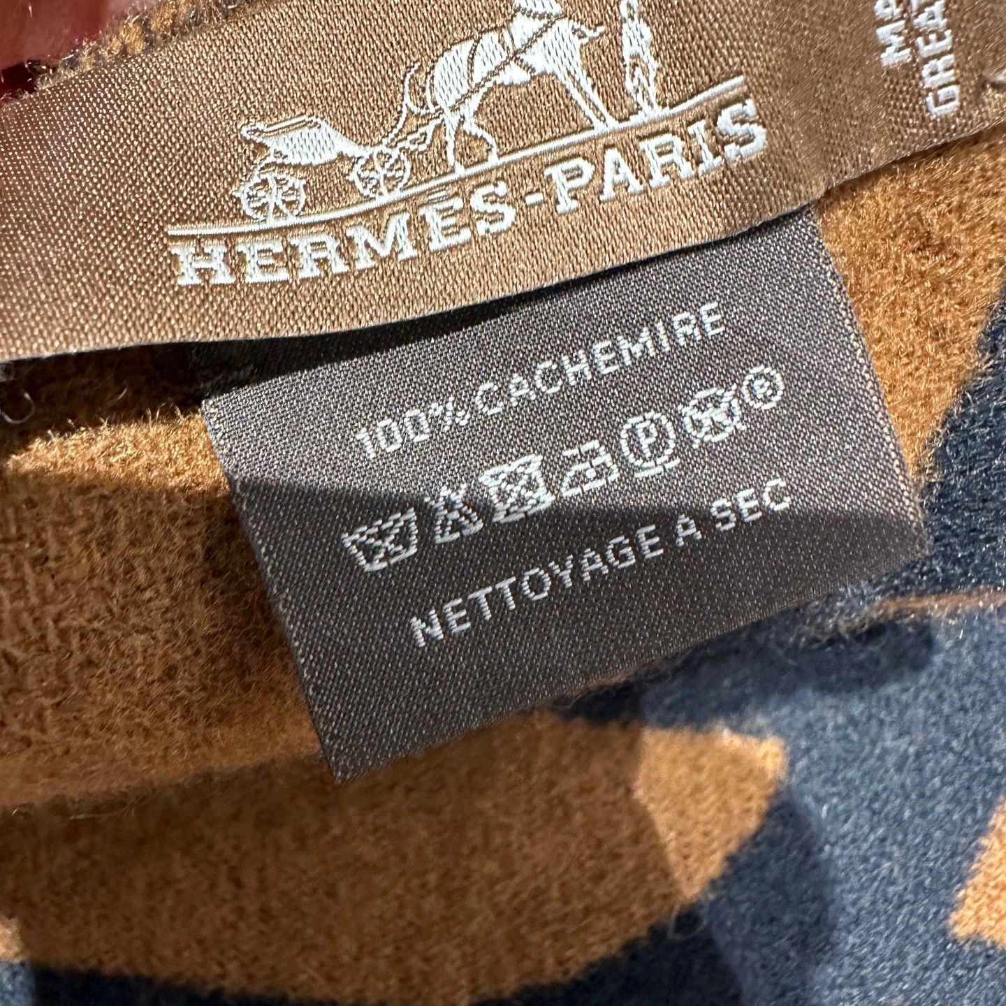 Hermes Hermès apr241 Horse 2-sided Tassel Cashmere Scarf 30x140cm Size ONE SIZE - 4 Thumbnail