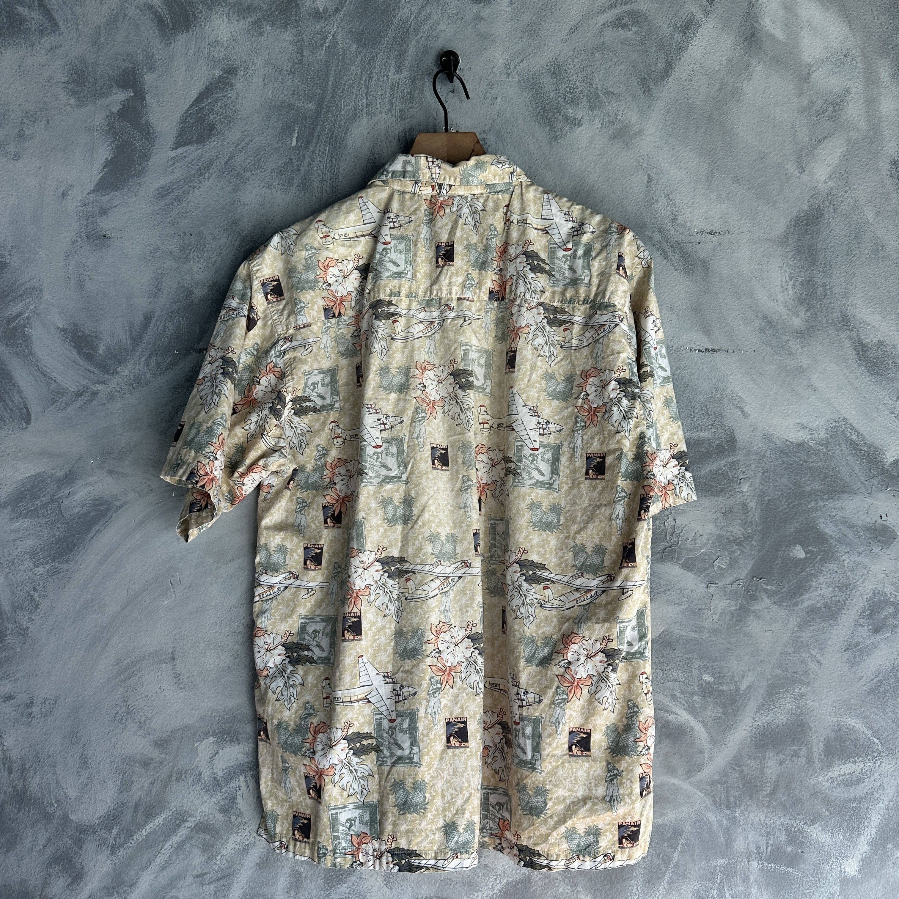 Ocean Pacific VINTAGE OP Men Button Up Shirt Medium Green Floral Airplane Size US M / EU 48-50 / 2 - 5 Thumbnail