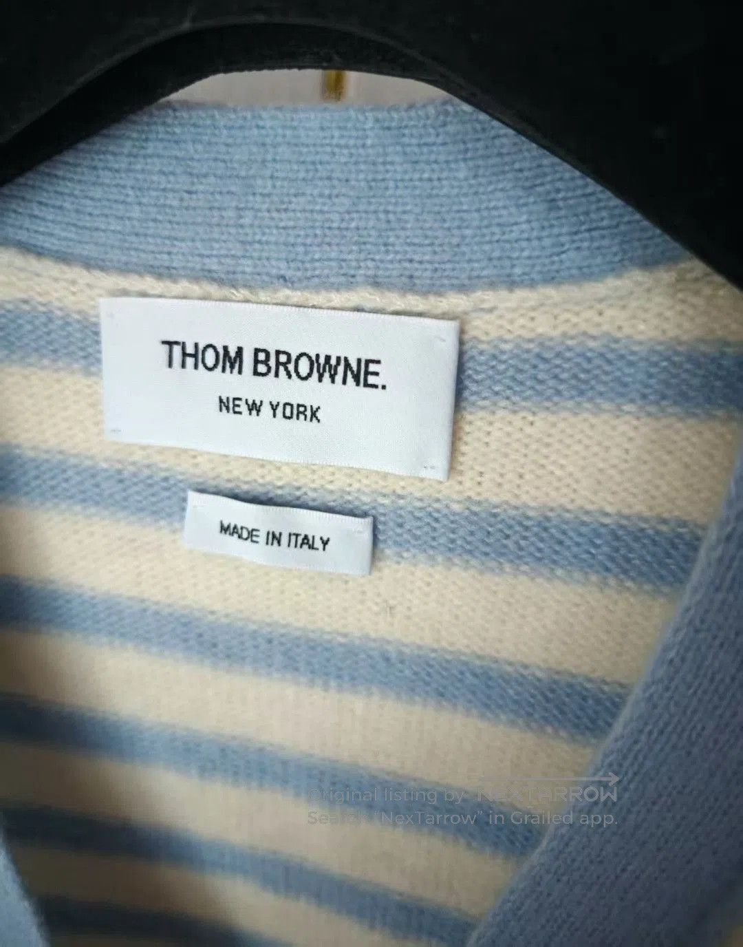 Tory Burch TB Cashmere Striped Cardigan. Size M / US 6-8 / IT 42-44 - 2 Thumbnail